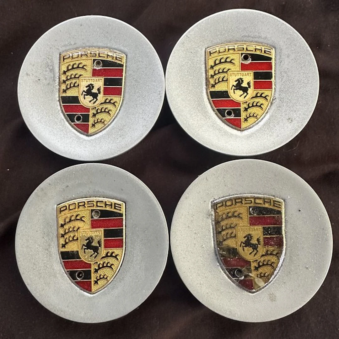 Car part (4) - Porsche - Porsche Orginele Stalen Centercaps - 1990-2000