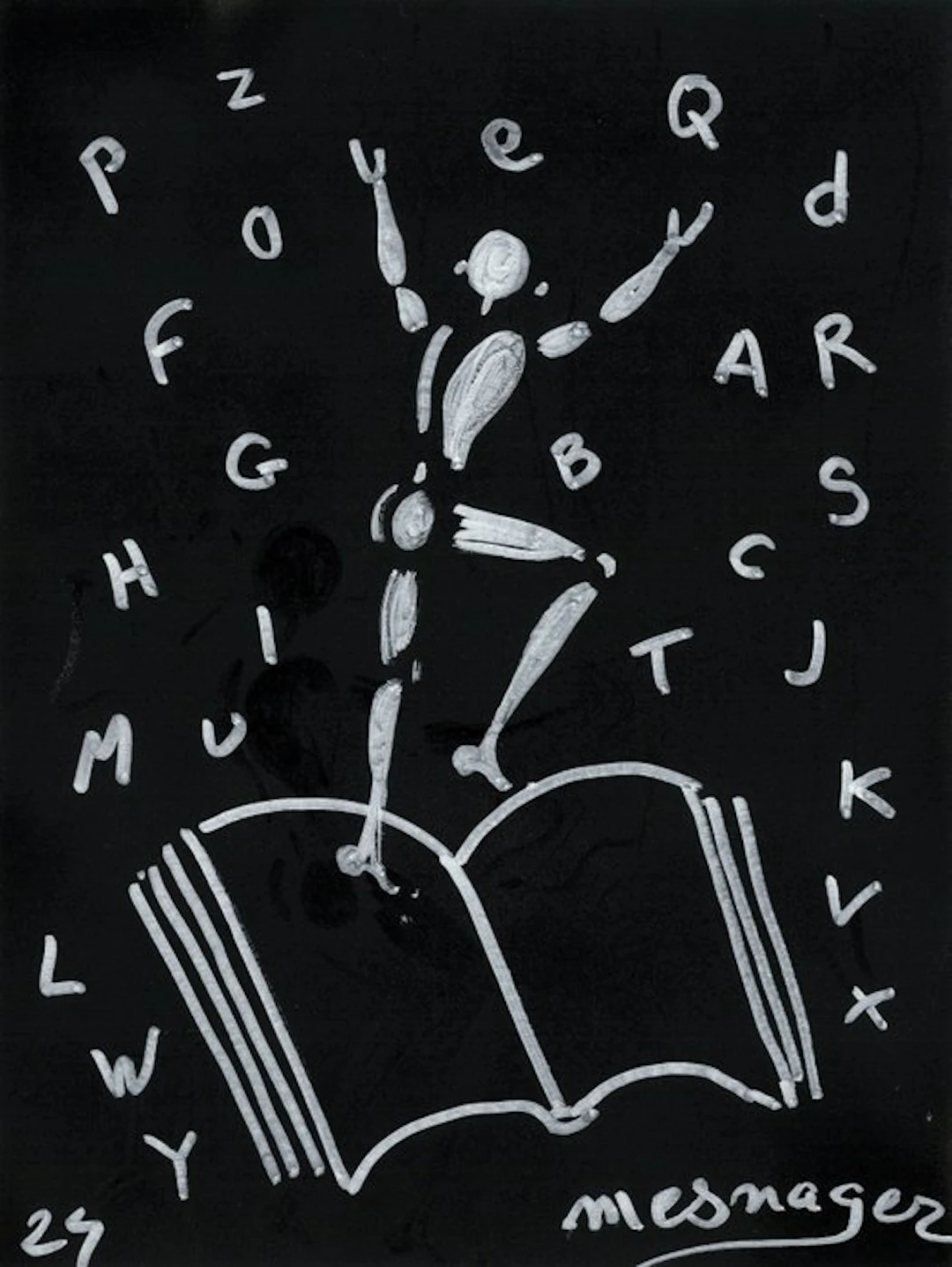 Jérôme Mesnager (1961) - L'homme en blanc, l'alphabet