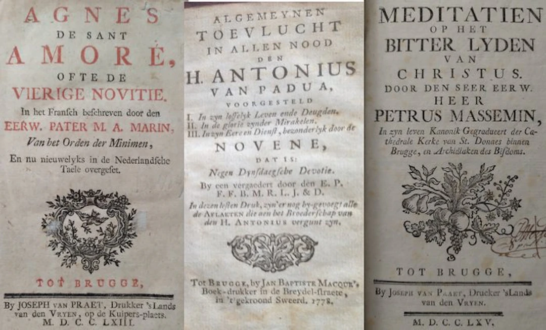 varia - 3 devotieboeken uit Brugge - 1763-1778