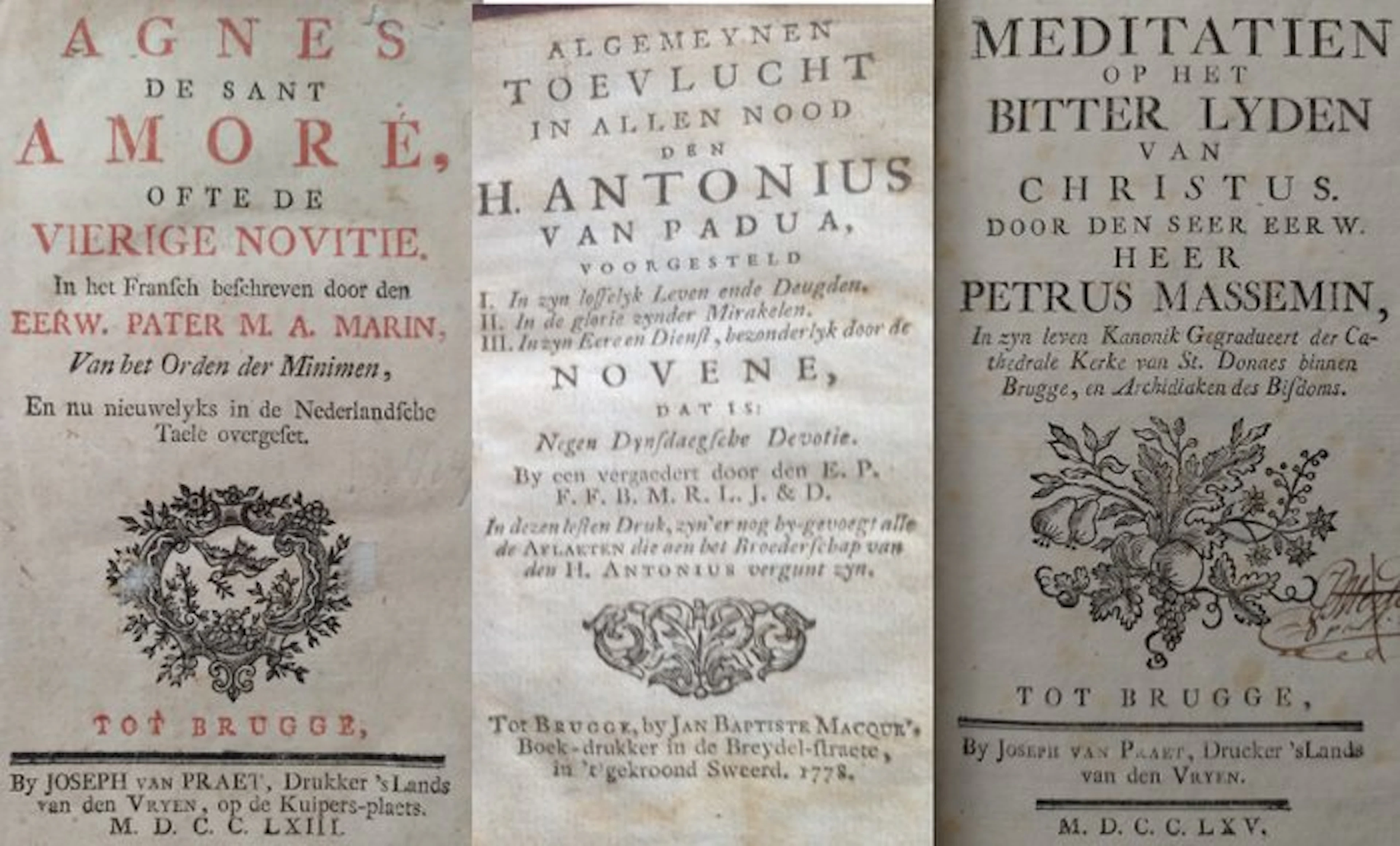 varia - 3 devotieboeken uit Brugge - 1763-1778