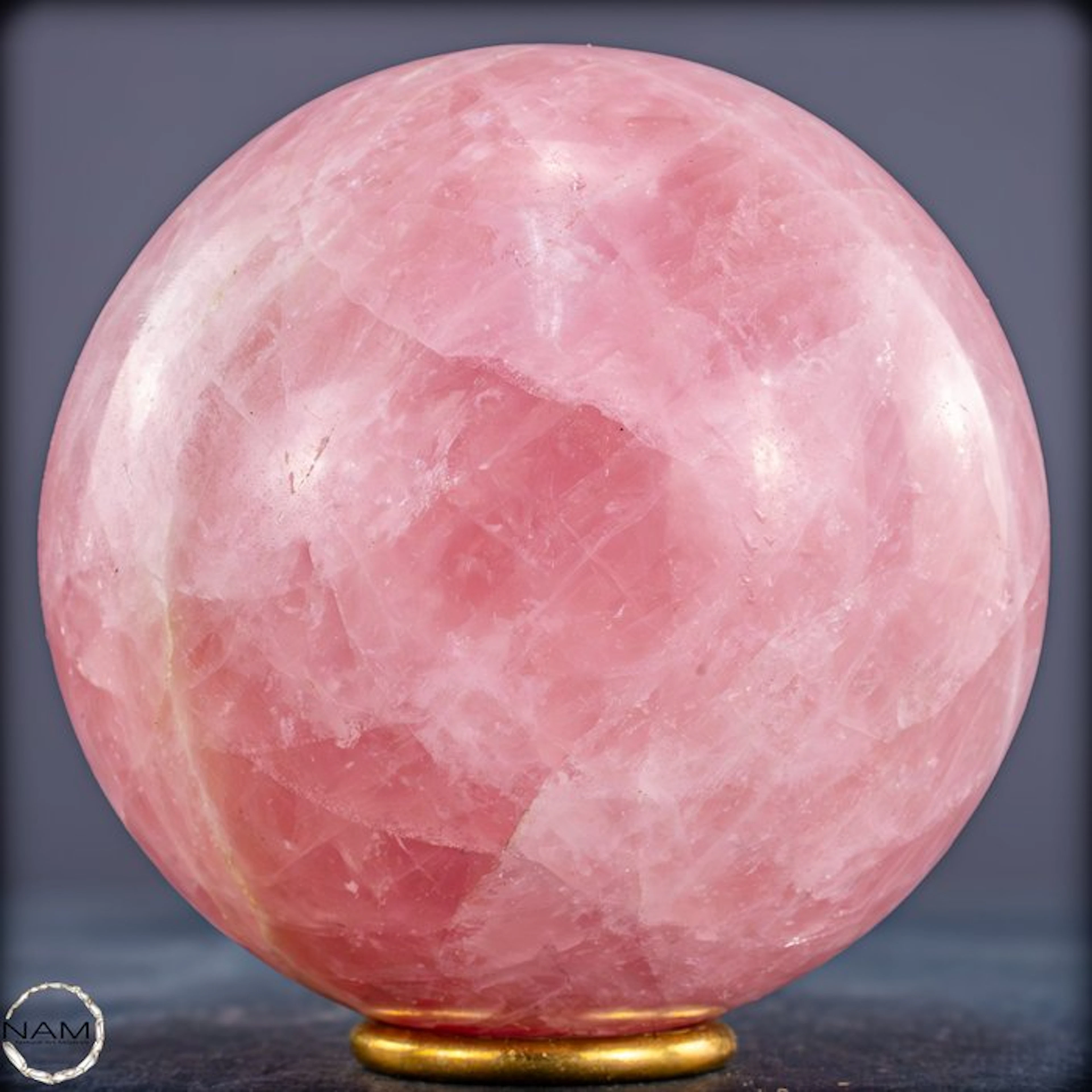 Natural rose quartz sphere from Brazil- 1817.22 g