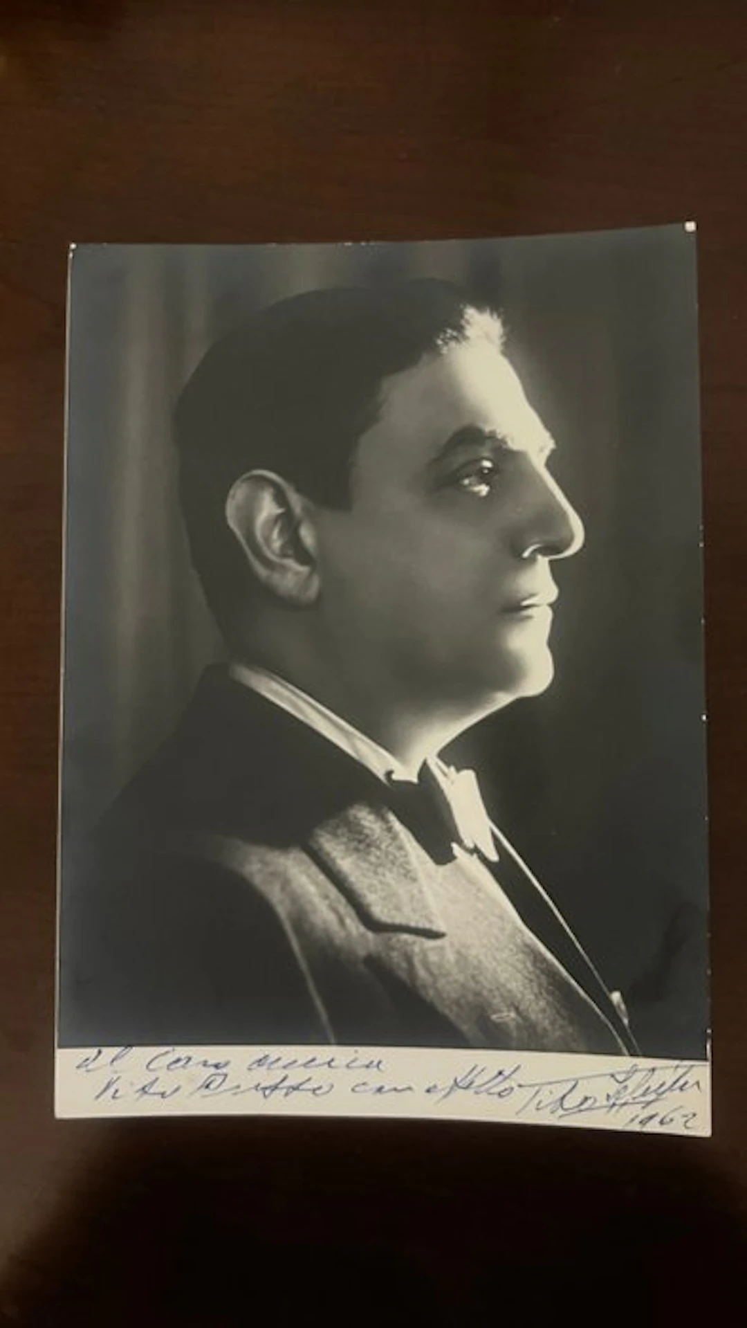 Tito Schipa - Foto autografata 1962