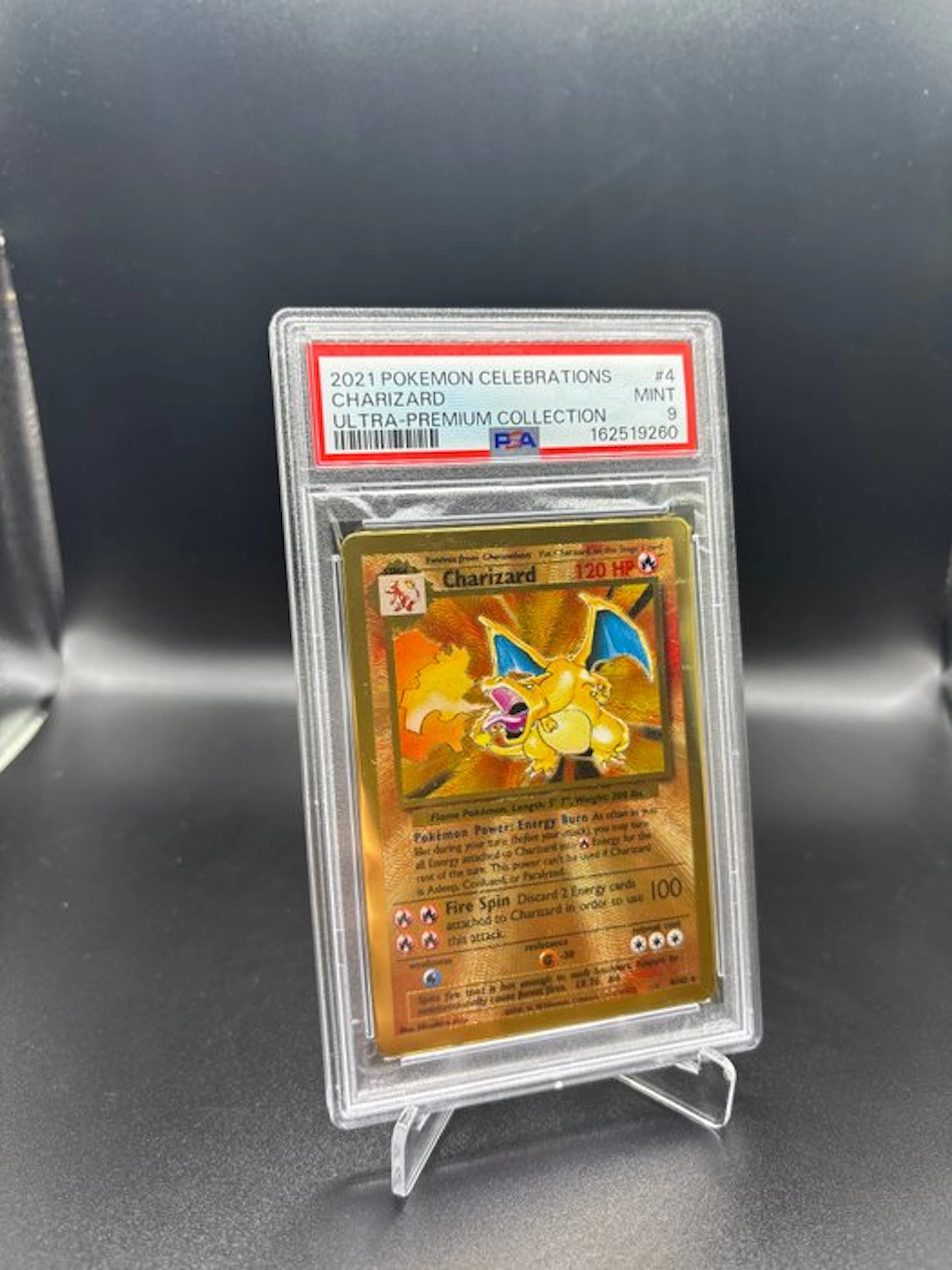 Pokémon - 1 Graded card - Charizard 004 UPC Promo Metal...