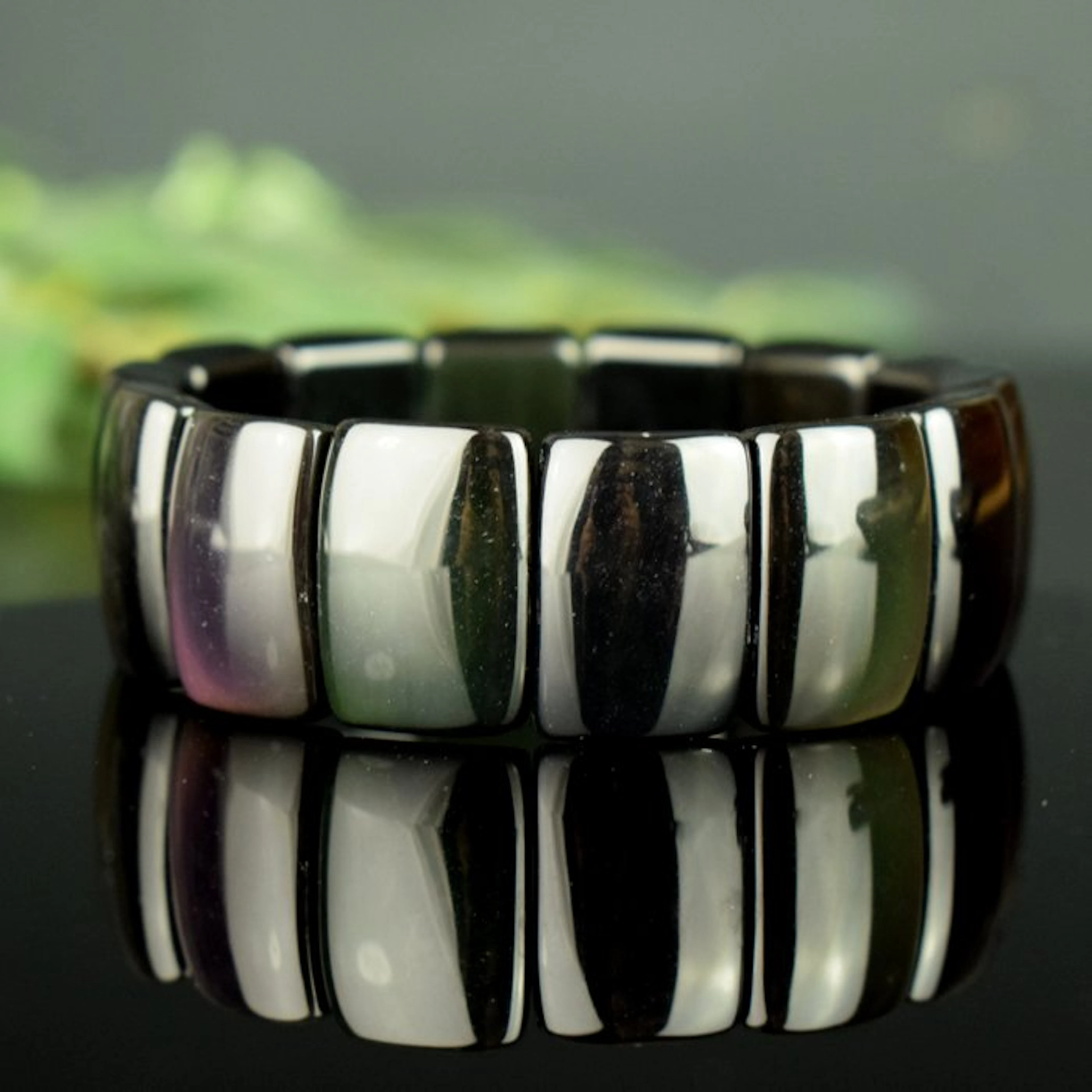 Rainbow Obsidian - High quality and large beads...
