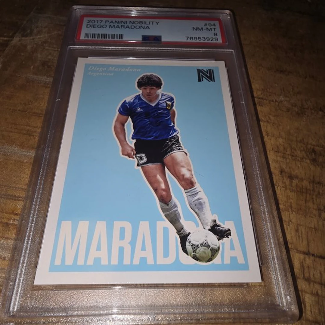 2017 Panini Nobility Diego Maradona #94 Graded card - PSA 8 - 1 Graded card