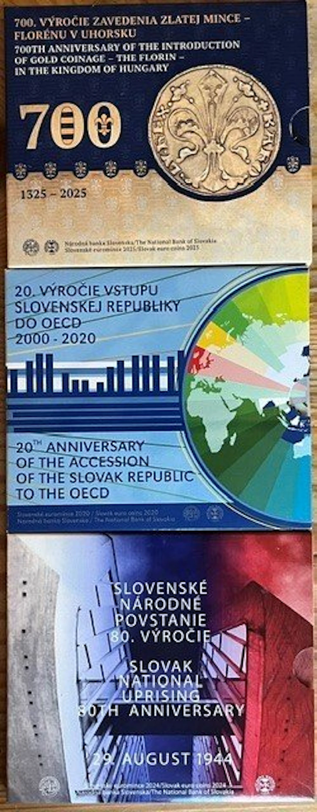 Slovakia. Year Set (BU) 2020/2025 (3 sets) (No reserve price)