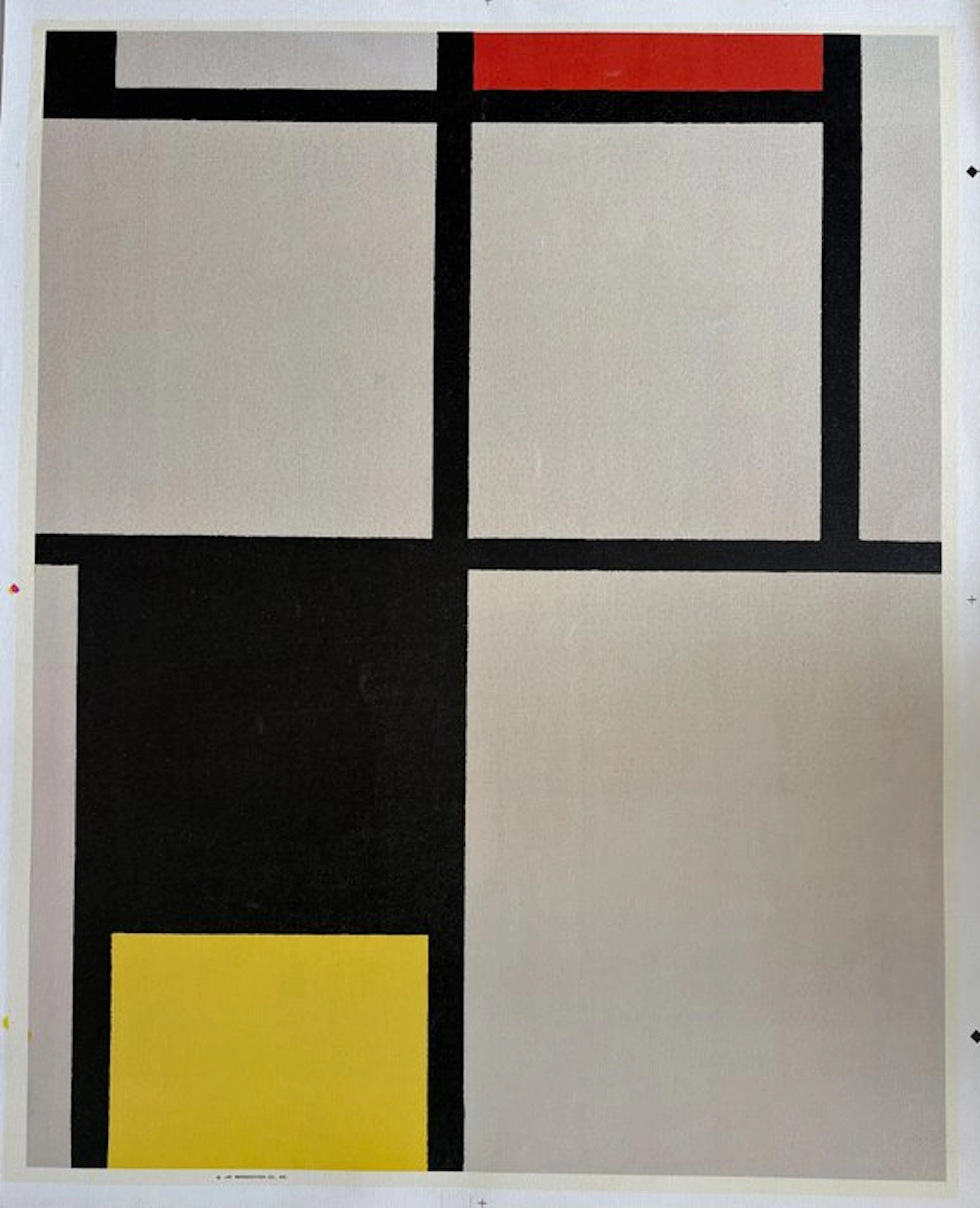 Piet Mondrian (1872-1944) - Composition en rouge et jaune