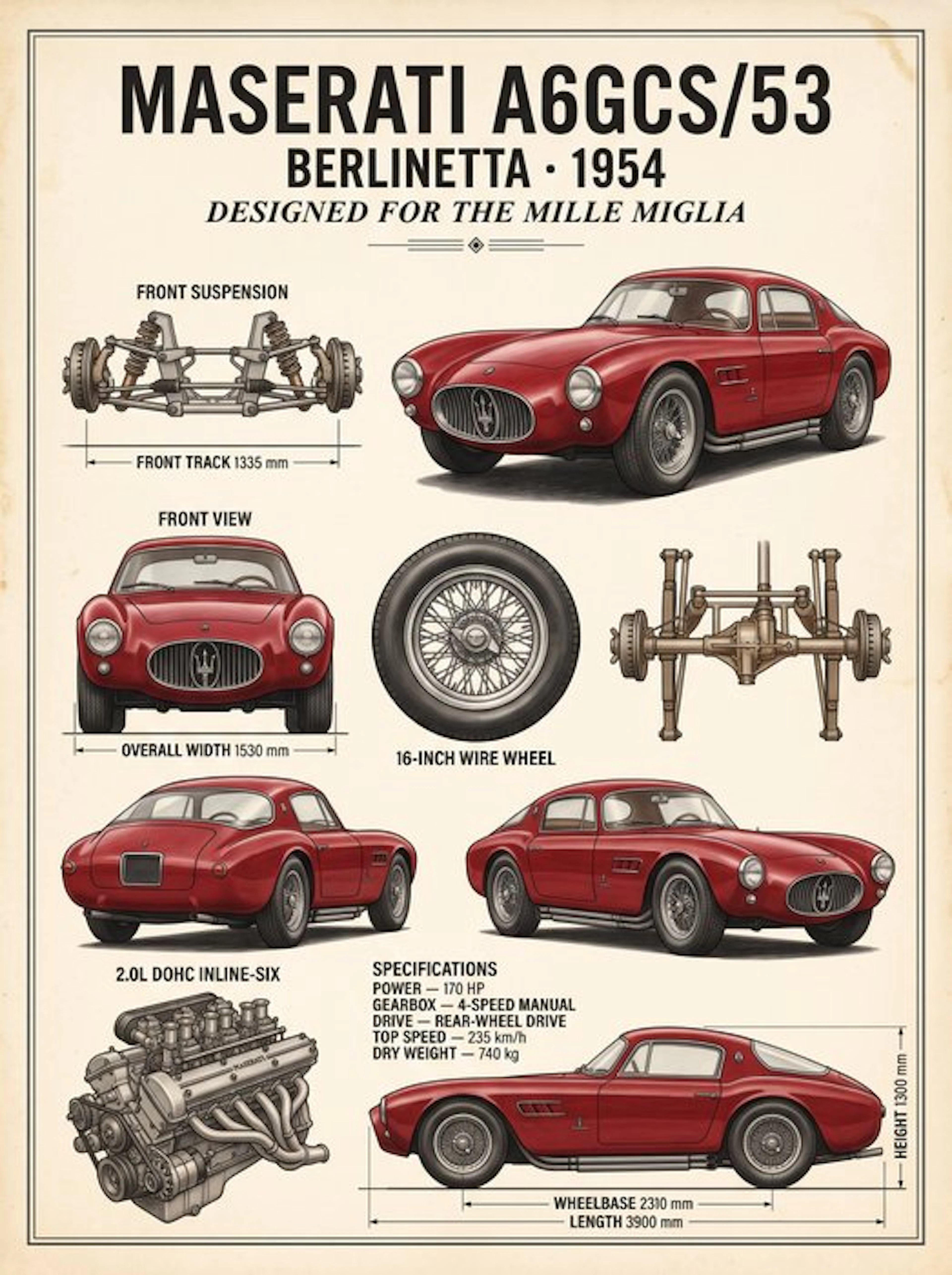 Shmidt.Art - Maserati - MASERATI A6GCS/53 - 1950s