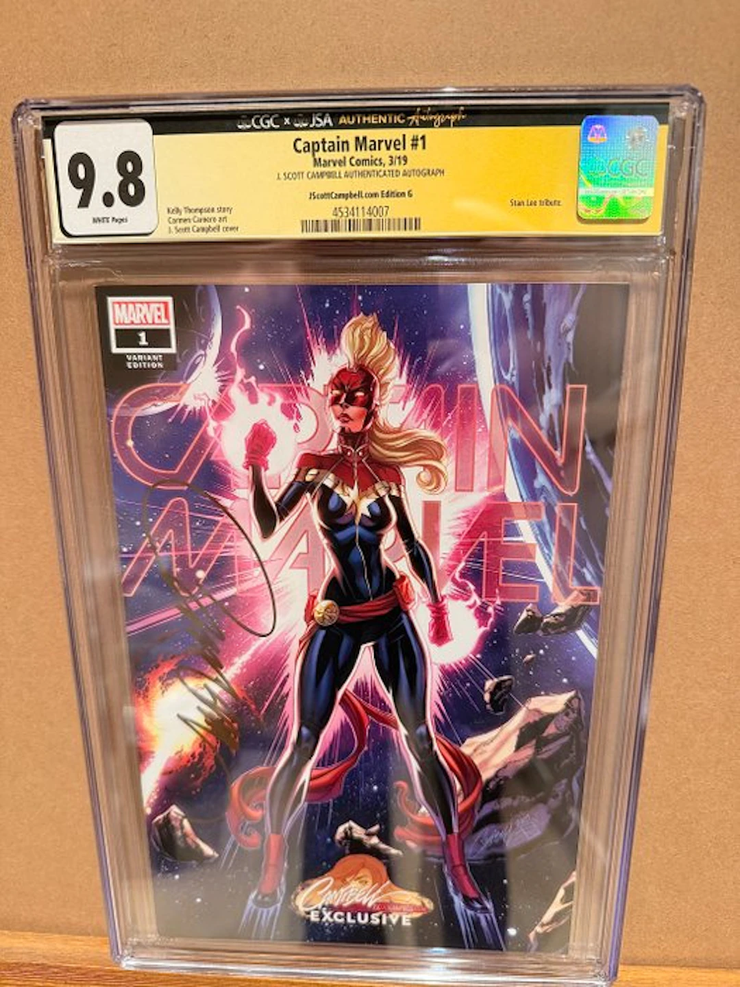 Captain Marvel #1 - Signed J