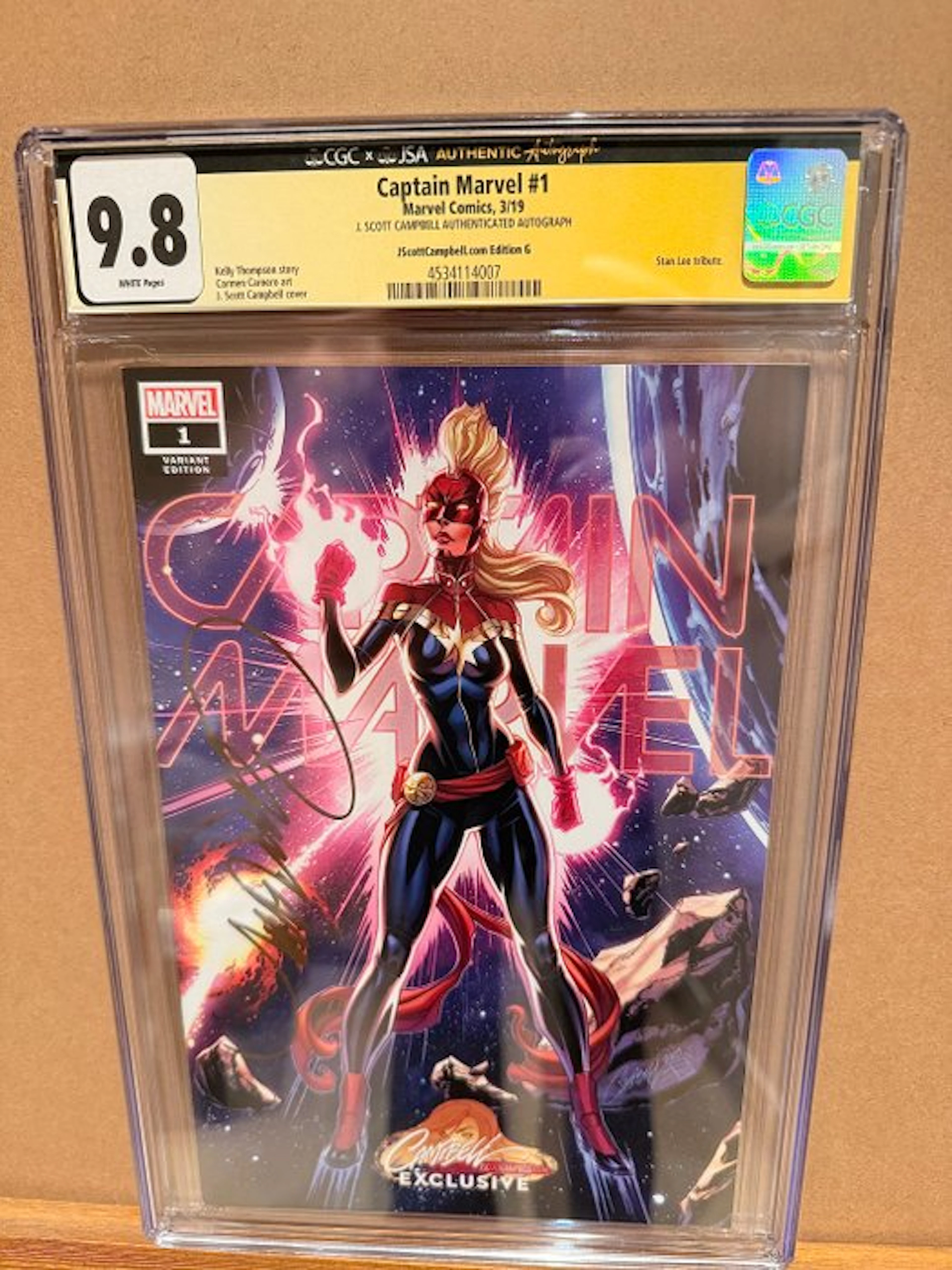 Captain Marvel #1 - Signed J