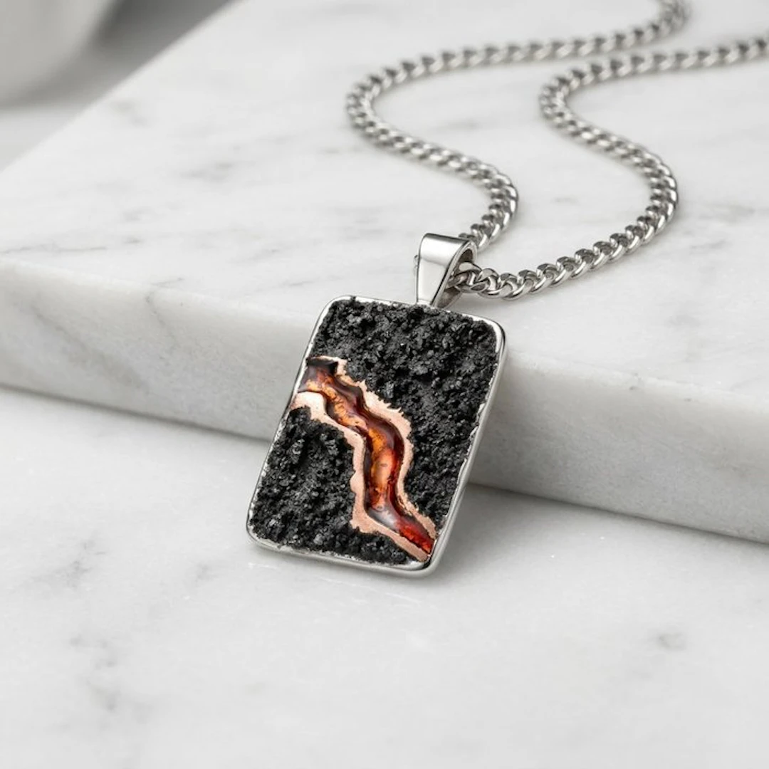Other brand - 18 kt. - Silver, Rose gold - Necklace - Italian Manufacturing