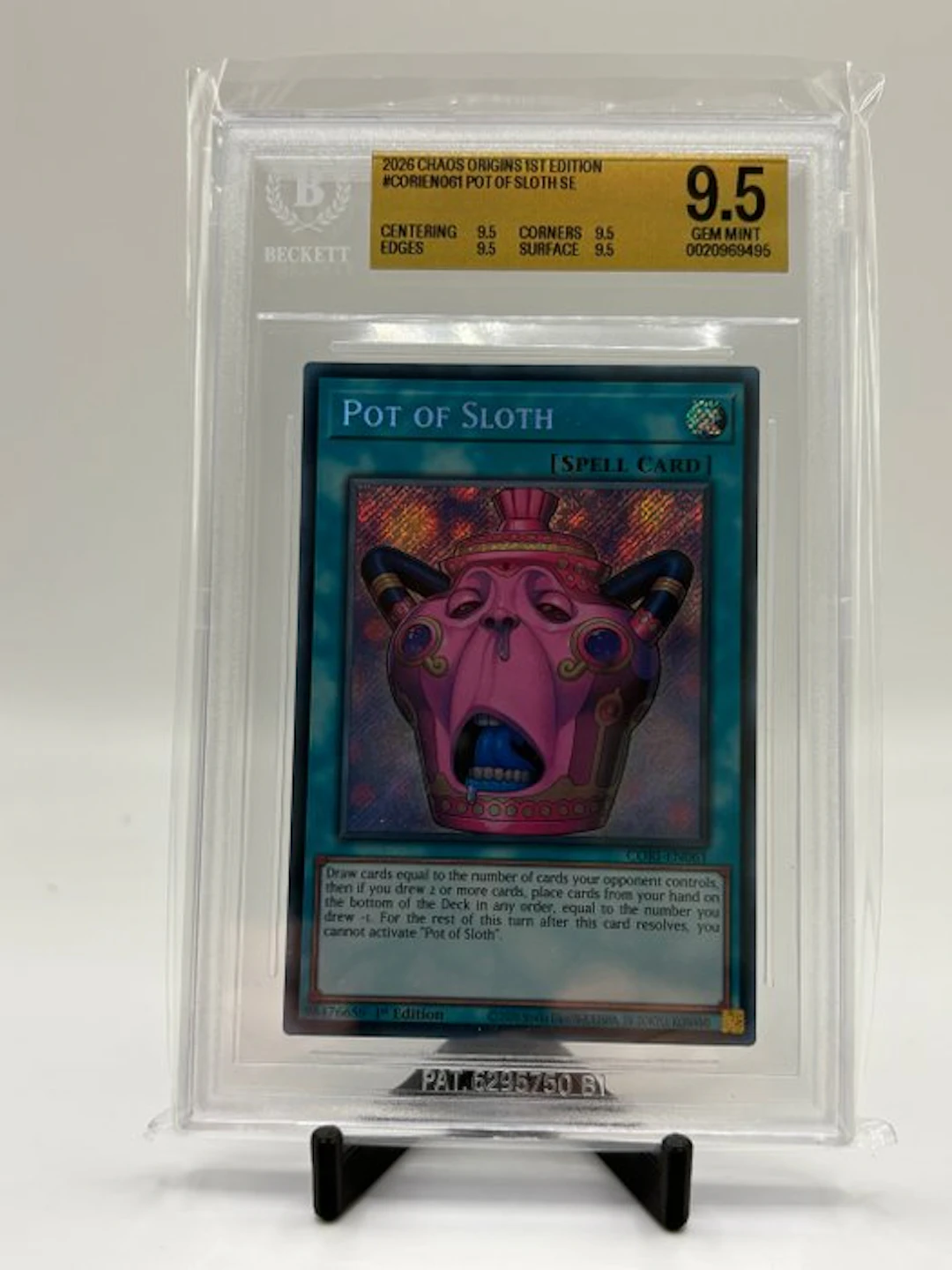 Konami - 1 Graded card - Yu-Gi-Oh! CORIN001 First edition - Beckett 9.5