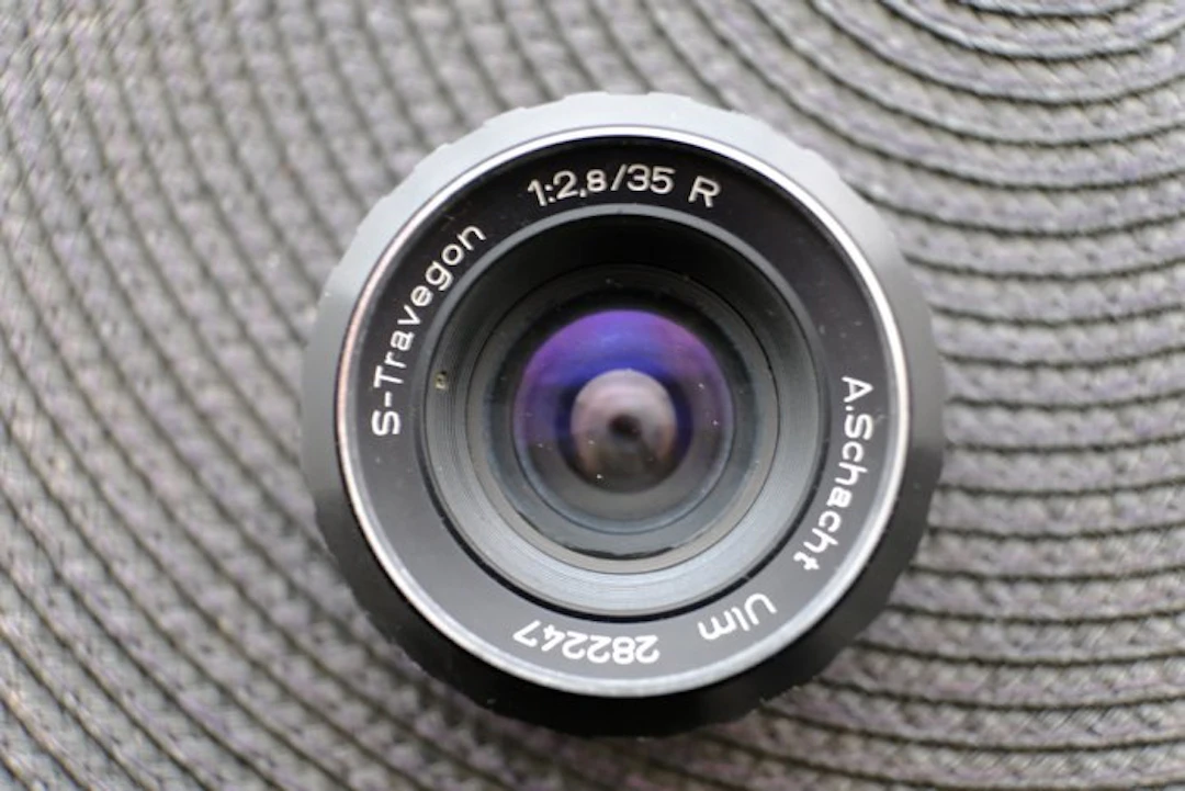 A.Schacht, Ulm S-Travegon 2,8/35mm R in original Schachtel - M42 Camera lens