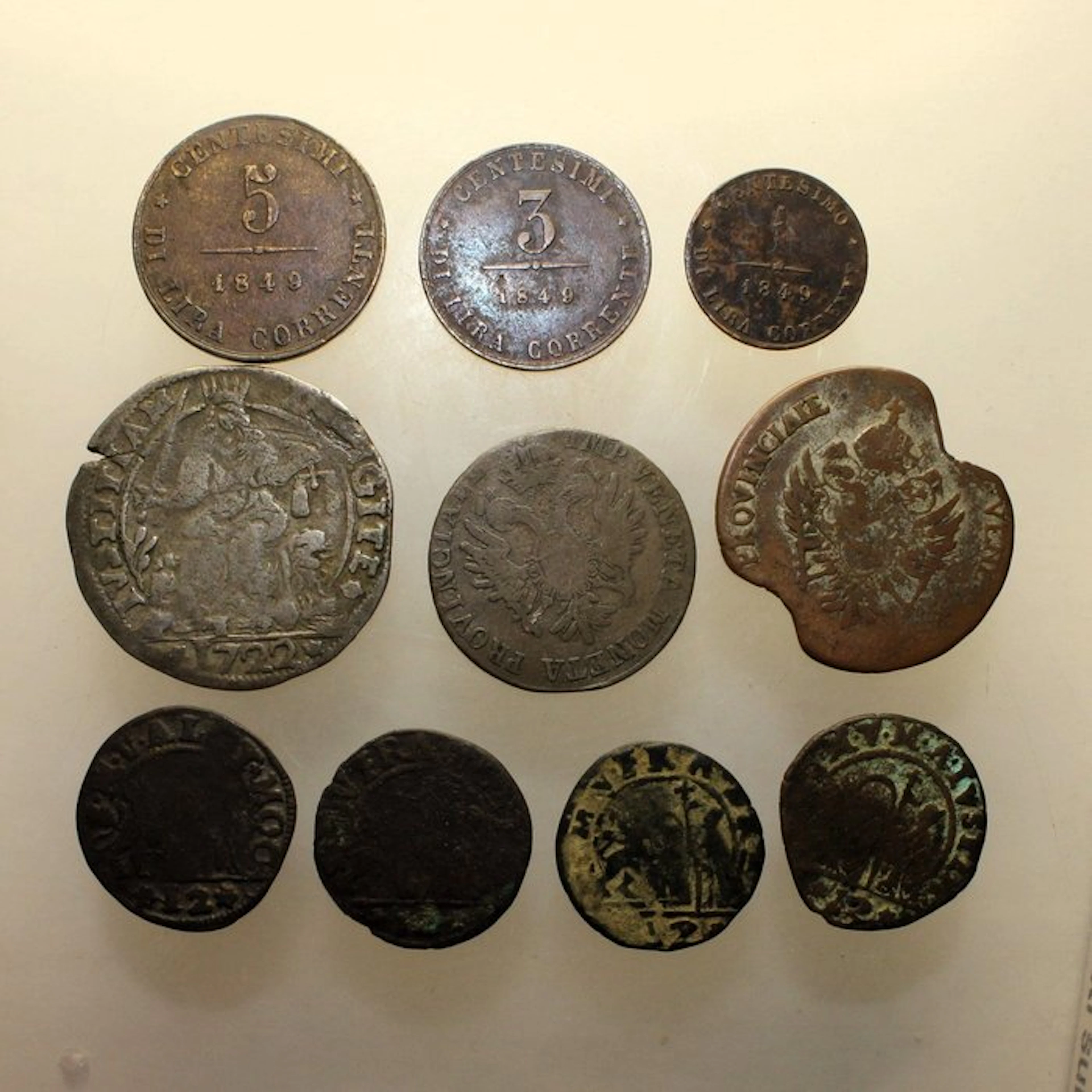 Venice. Zecche Italiane - Lotto di 10 monete (No reserve price)