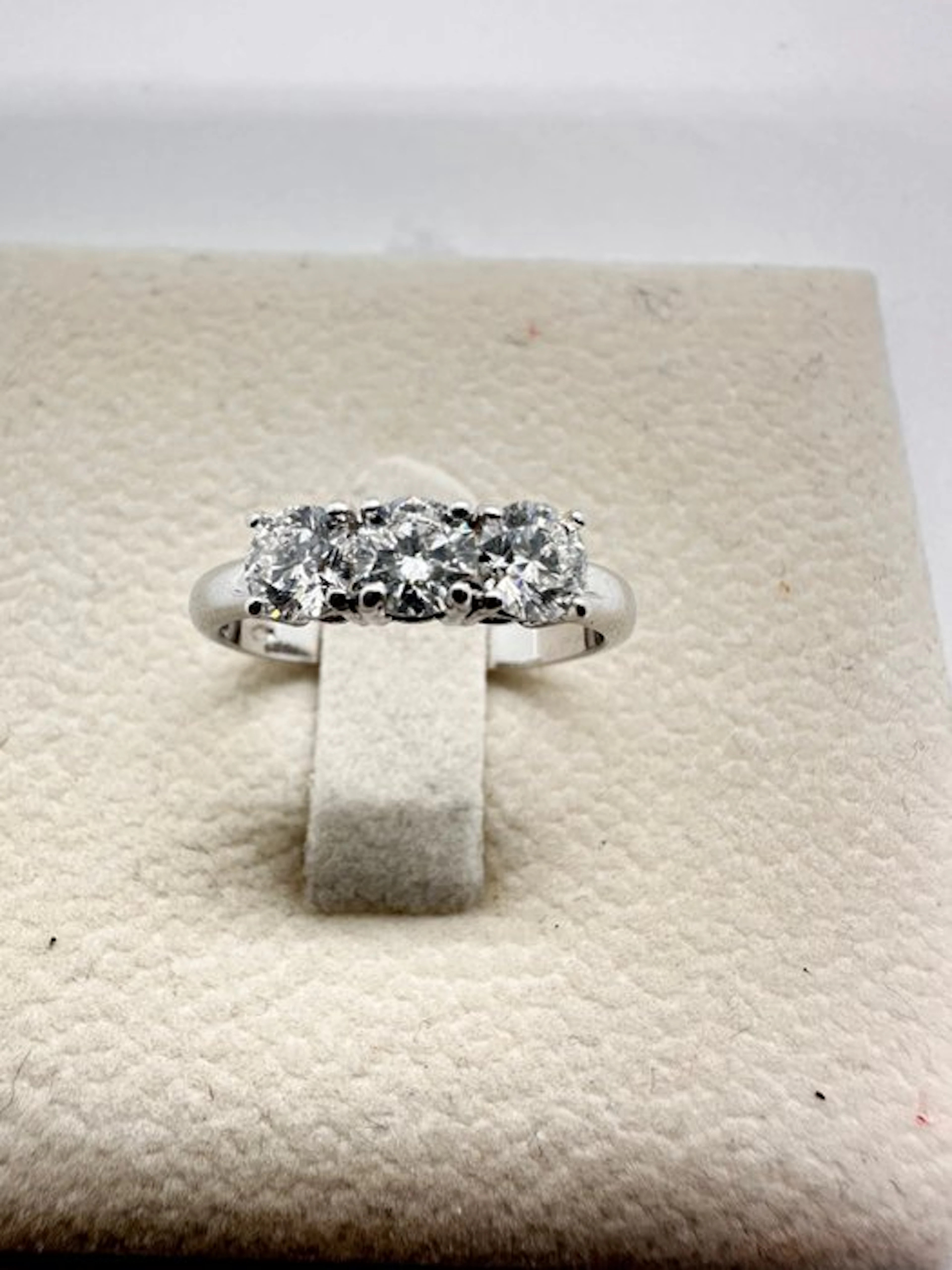 Statement ring - 18 kt. White gold Diamond (Natural)