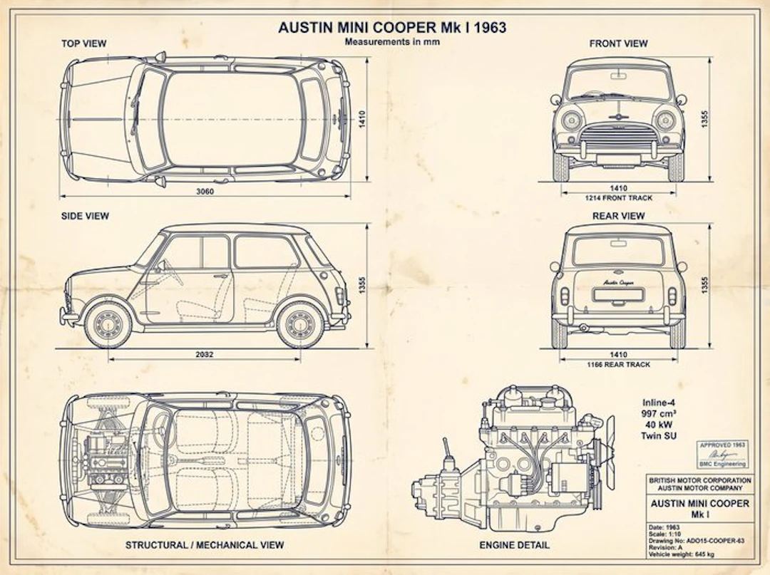 Shmidt.Art - Austin Mini Cooper Mk I 1963 - 1960s