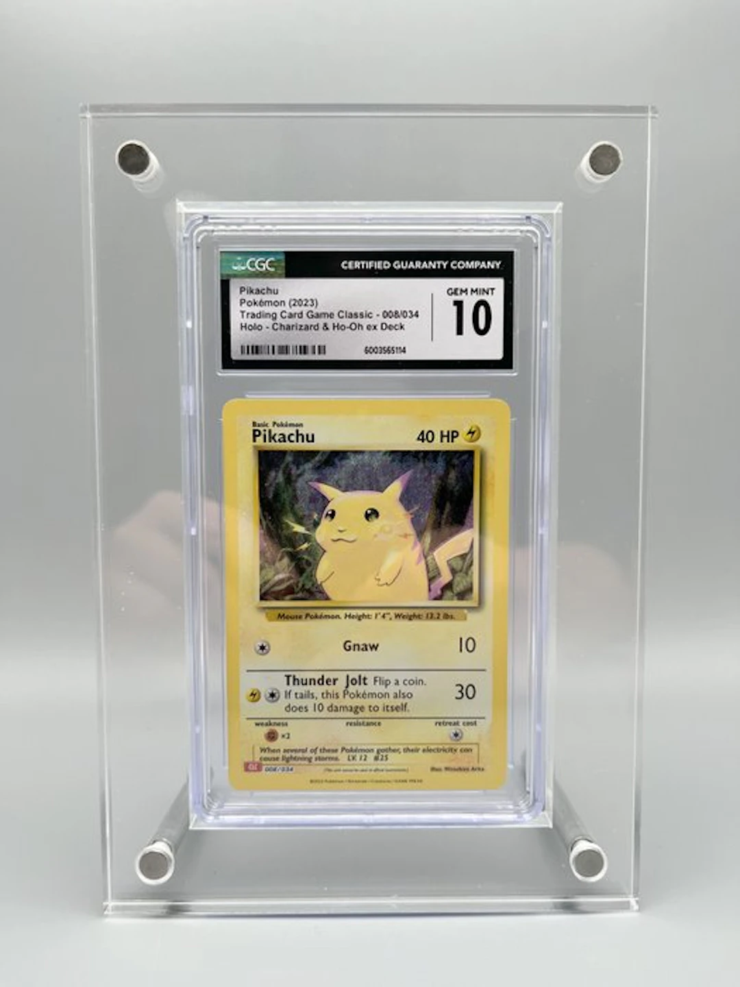 Pokémon Graded card - Pikachu Holo - CGC 10 - Sword & Shield