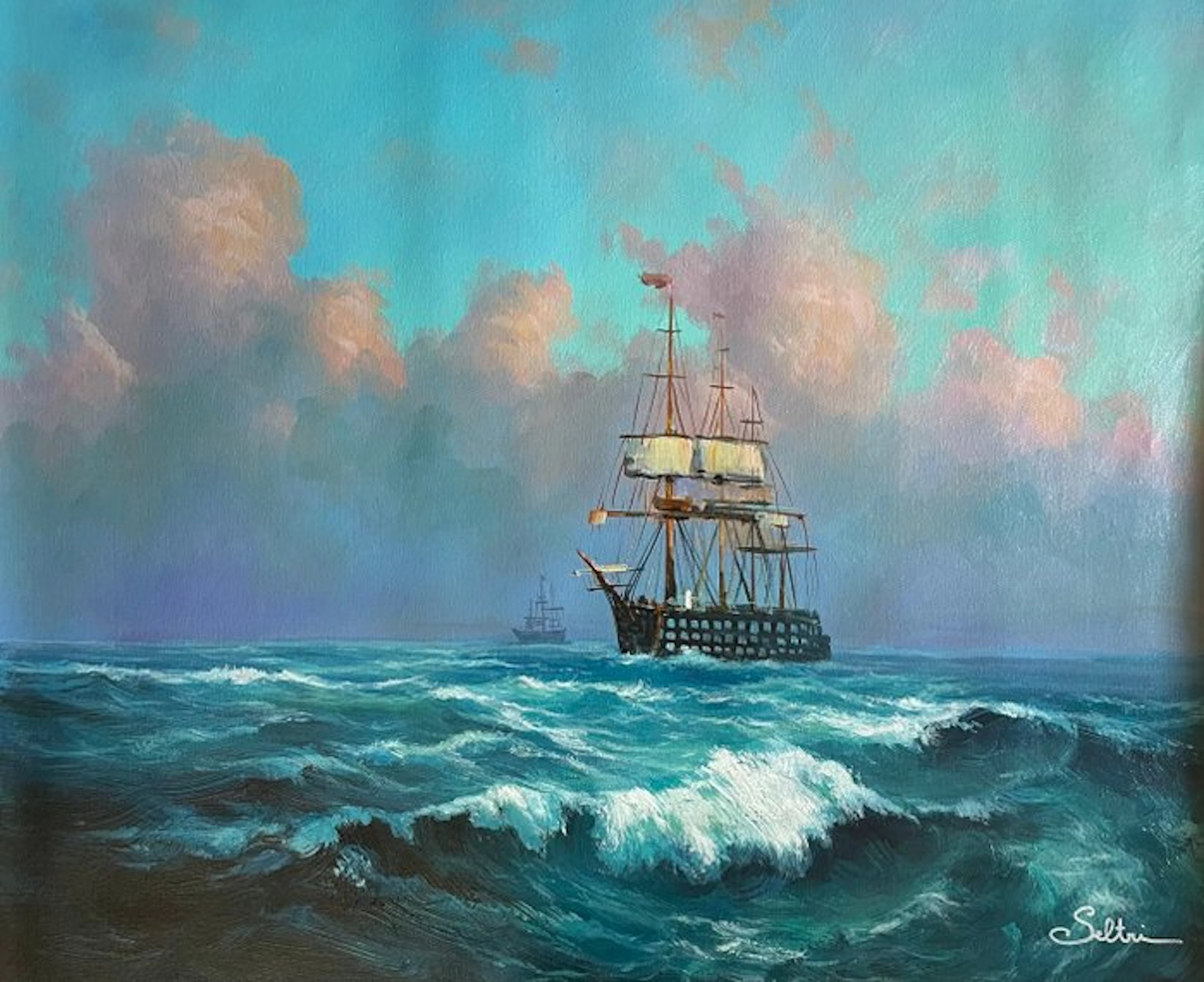 Mauro Seltri (1959) - Nave nel vento