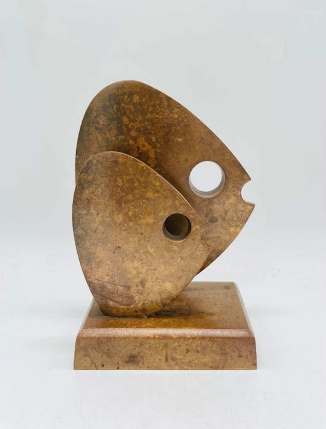 Figure - A vintage figure of two fishes - 16.8 cm - Bronze
