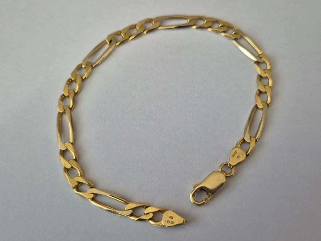 Bracelet - 18 kt. Yellow gold - 18K with 14K clasp