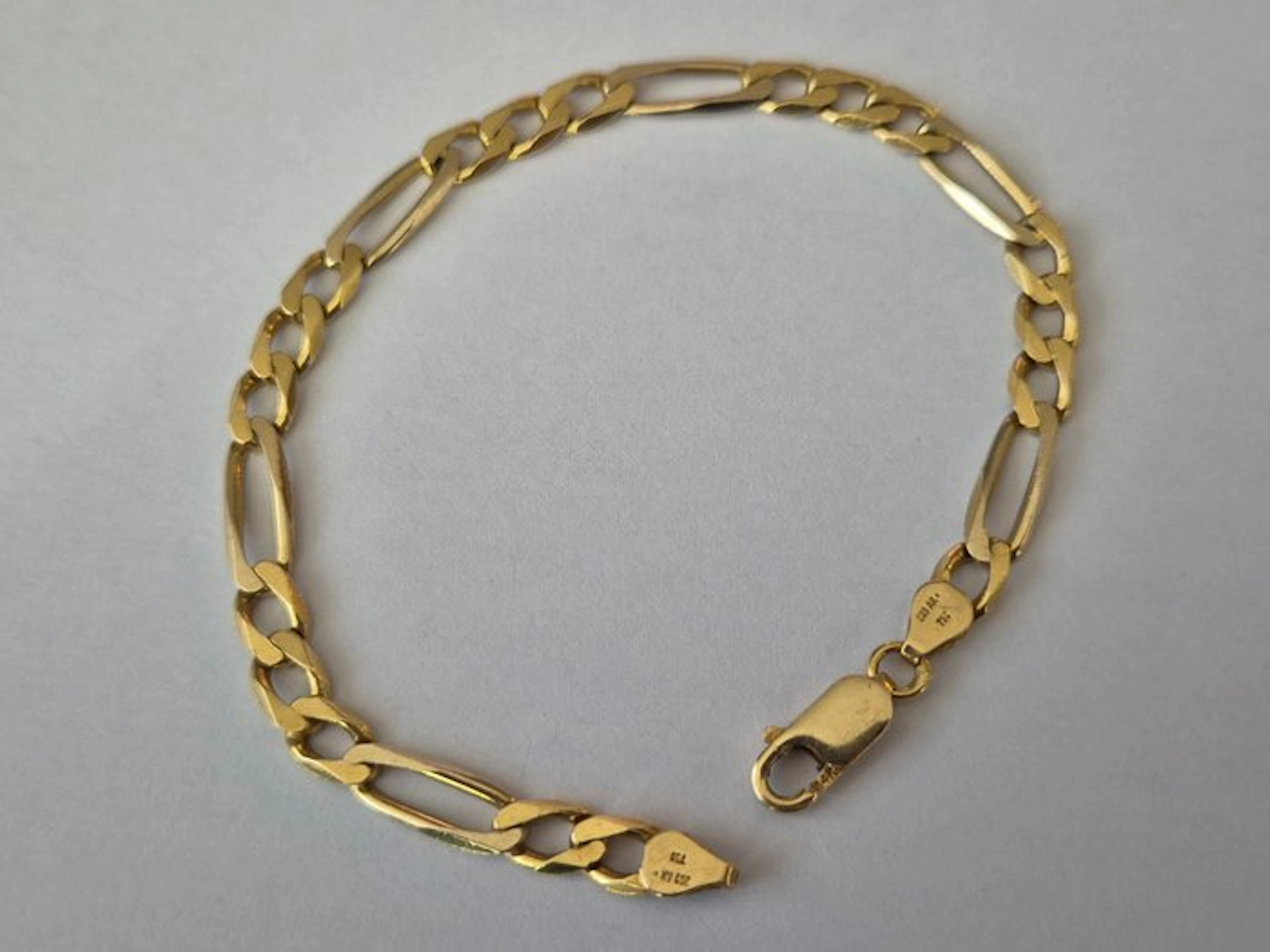 Bracelet - 18 kt. Yellow gold - 18K with 14K clasp