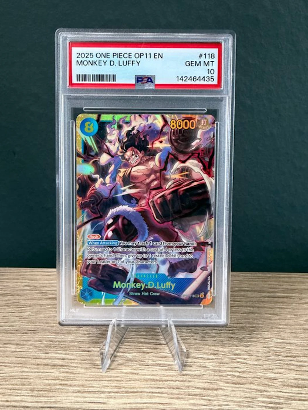 Bandai - 1 Graded card - One Piece - Monkey D