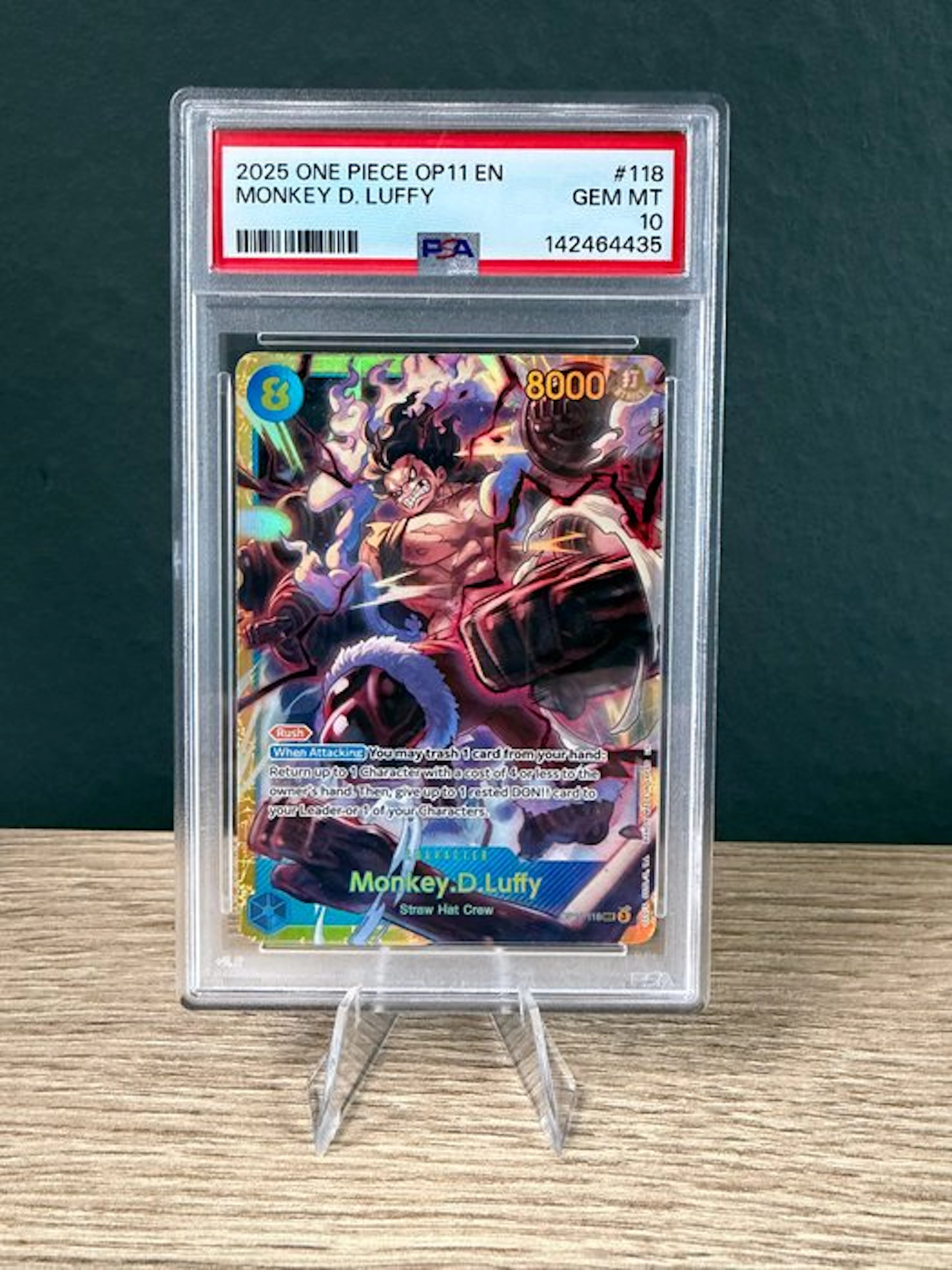 Bandai - 1 Graded card - One Piece - Monkey D