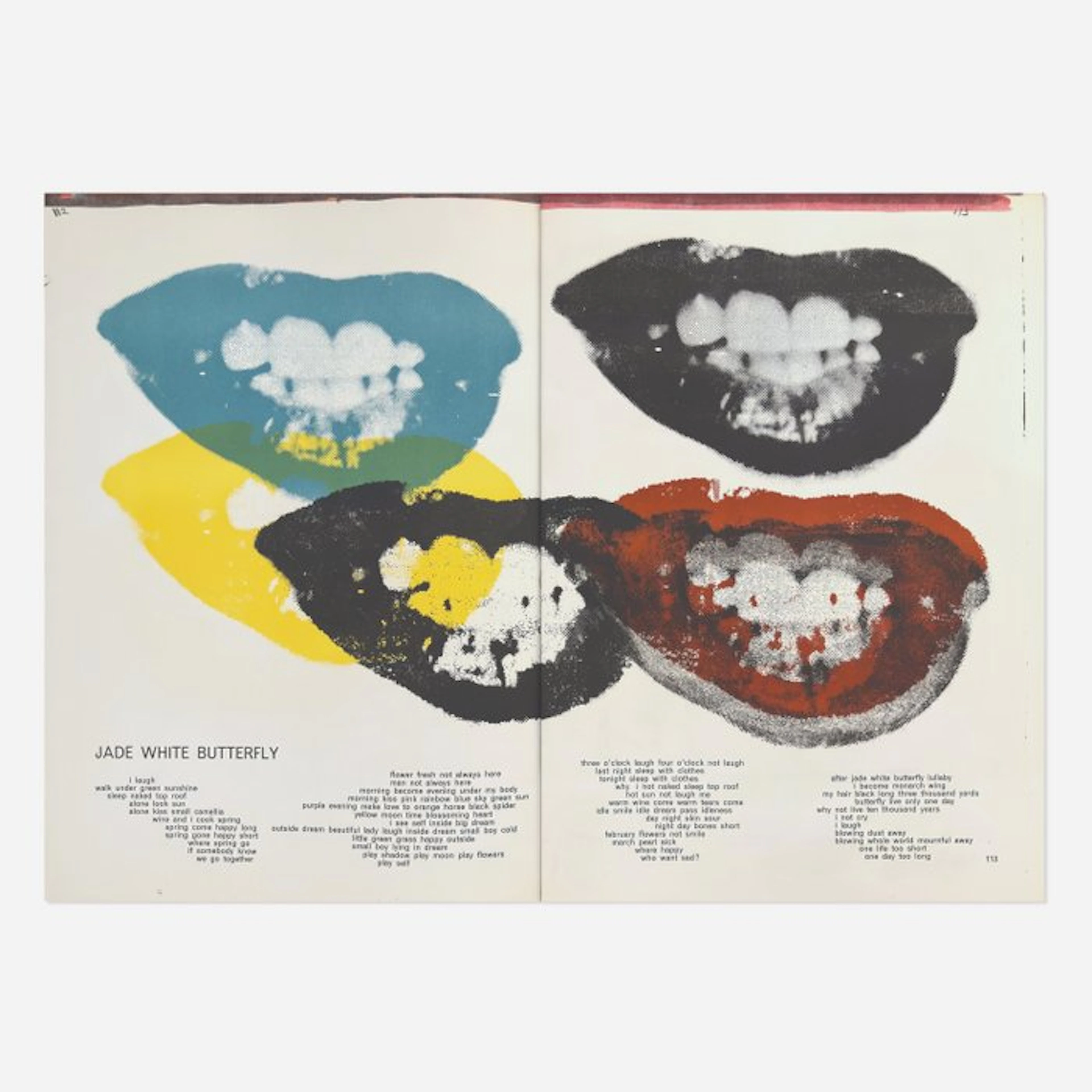 Andy Warhol (1928-1987) - Marilyn Monroe I Love Your Kiss Forever Forever (F