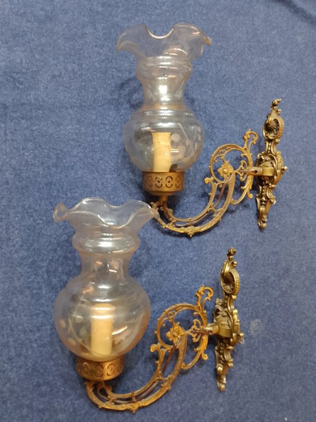 anonimo fonderia francese antico - Wall sconce (2) - Gilt...