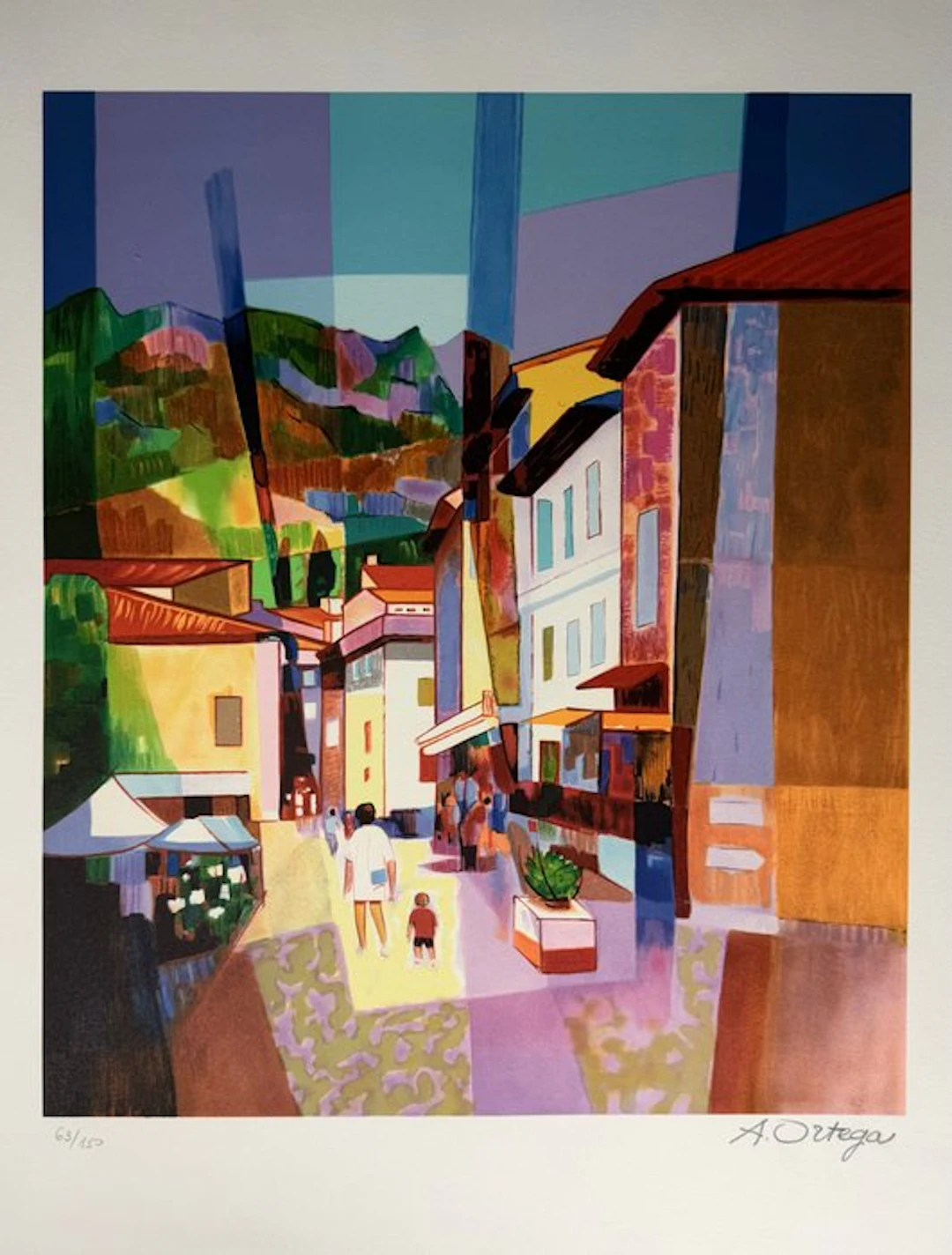 Aurélien Ortega (1926-2014) - Promenade à Roquebrune-Sur-Argens