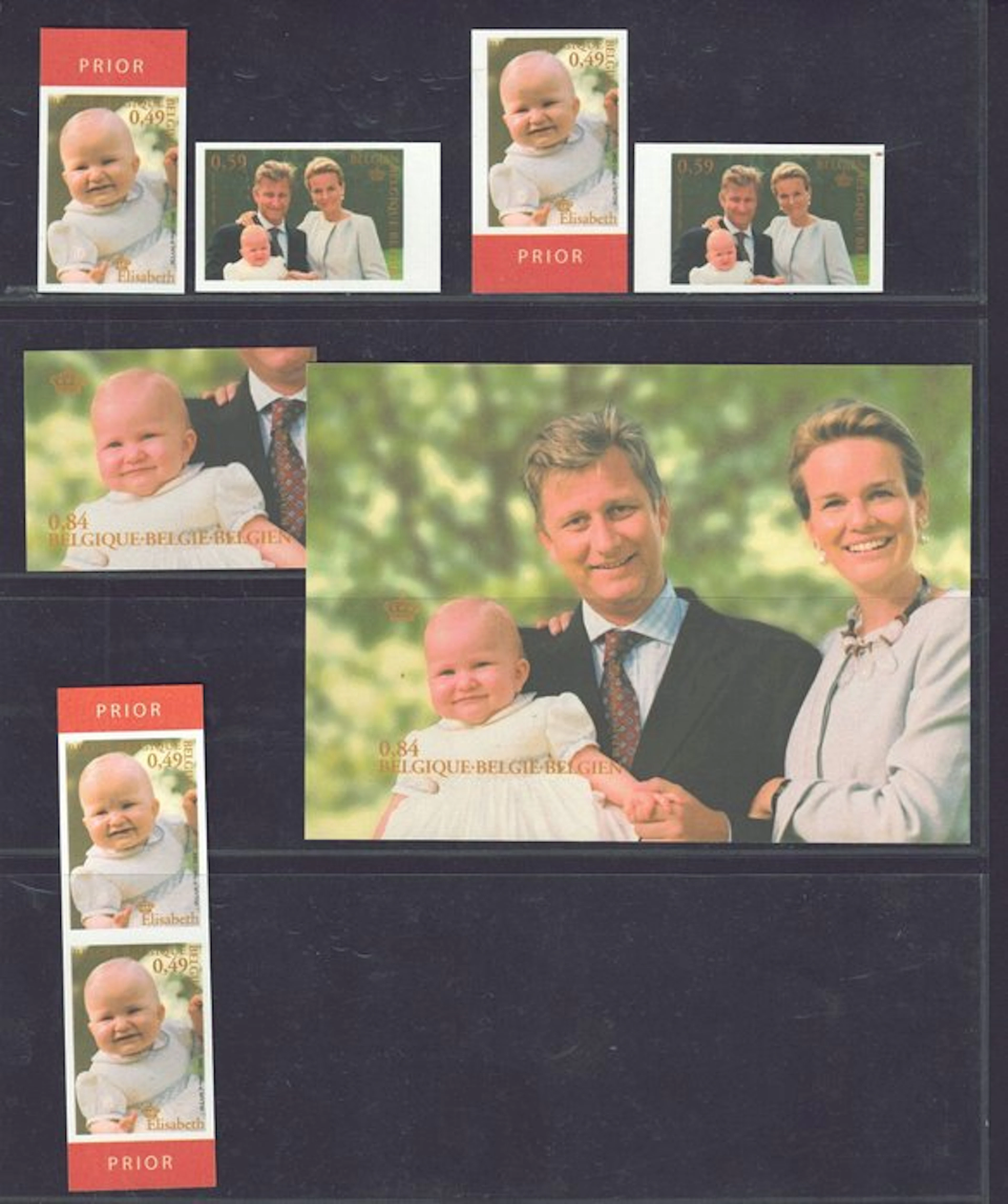 Belgium 2002 - Imperforate issue and block with the very...