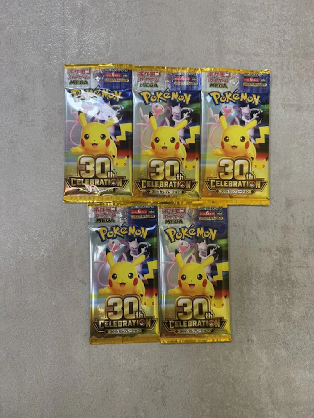 Pokémon - 5 Booster pack - M6a – Buste sigillate 30th...