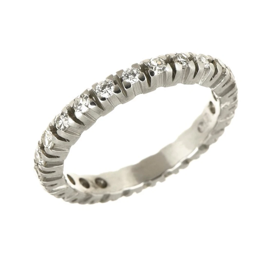 Ring - 18 kt. White gold Diamond (Natural)