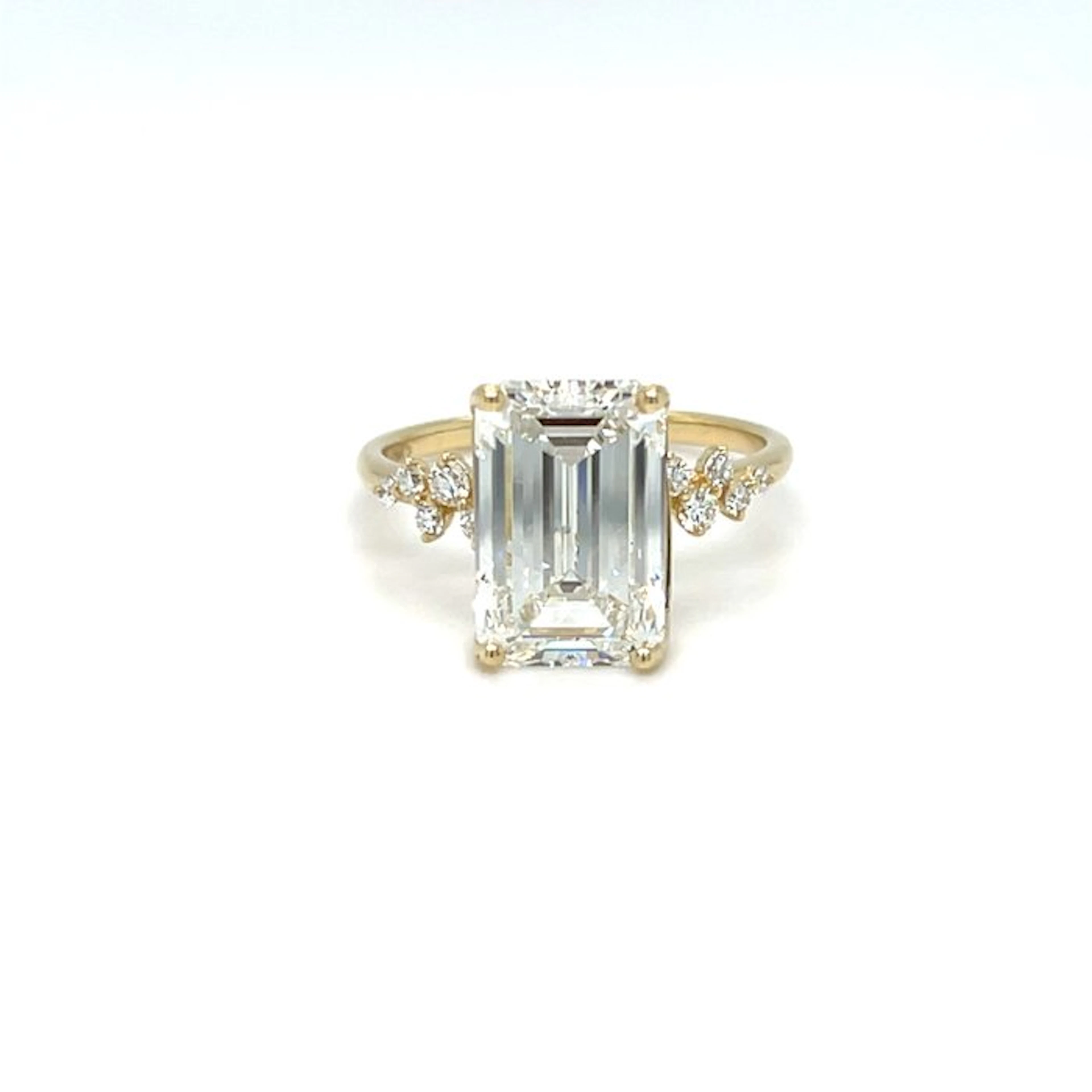 Ring - 14 kt. Yellow gold - 5.21ct. tw. Diamond (Lab-grown) - Diamond