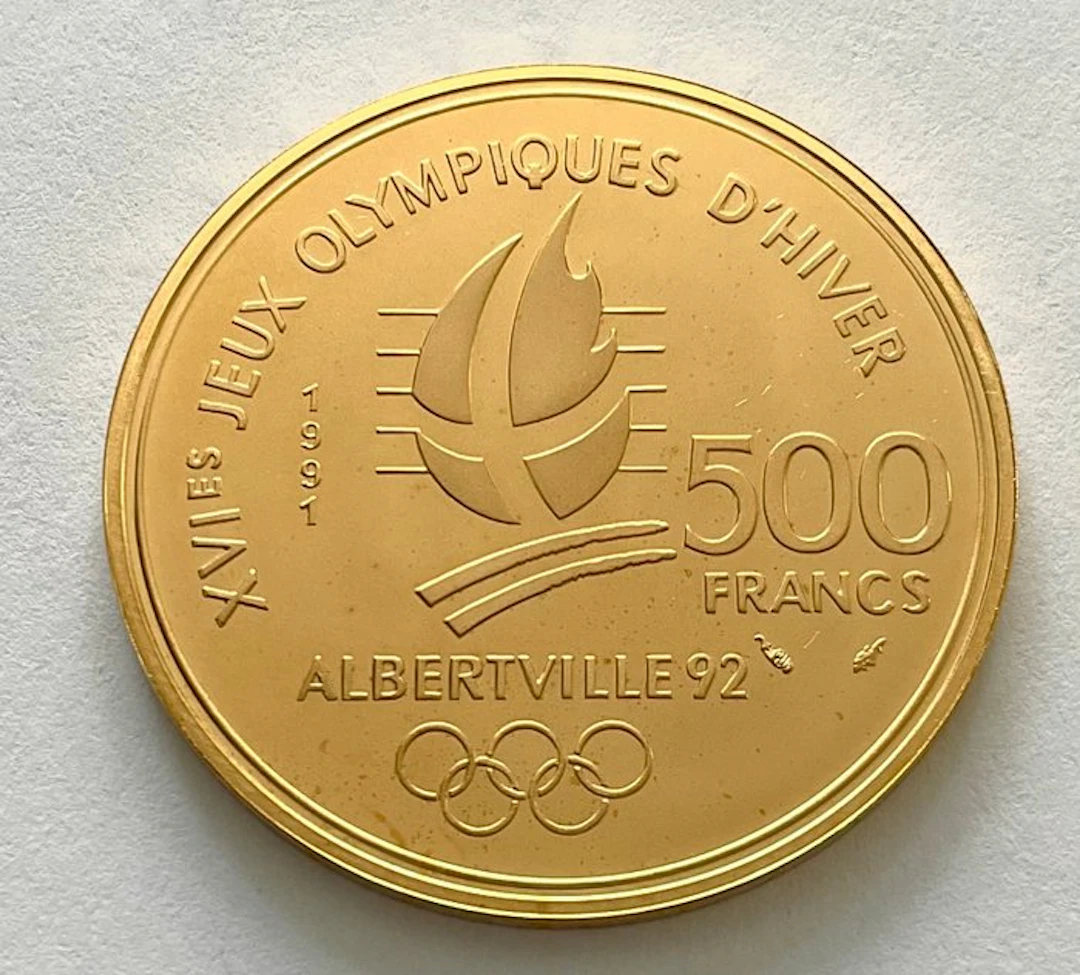 France. 500 Francs 1991 - Olympiade Albertville 1992
