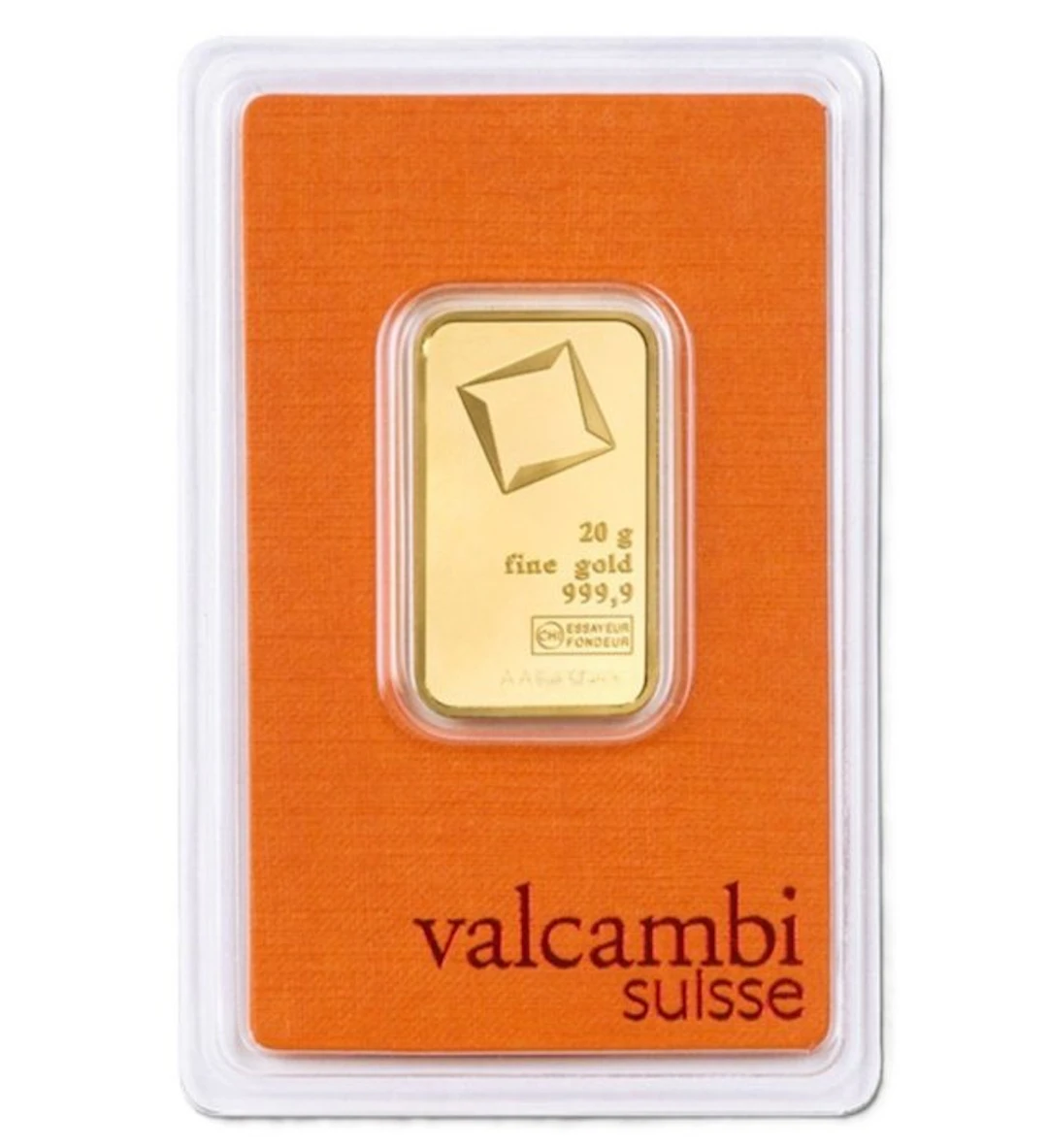 20 grams - Gold .999 - Valcambi - Sealed & with certificate