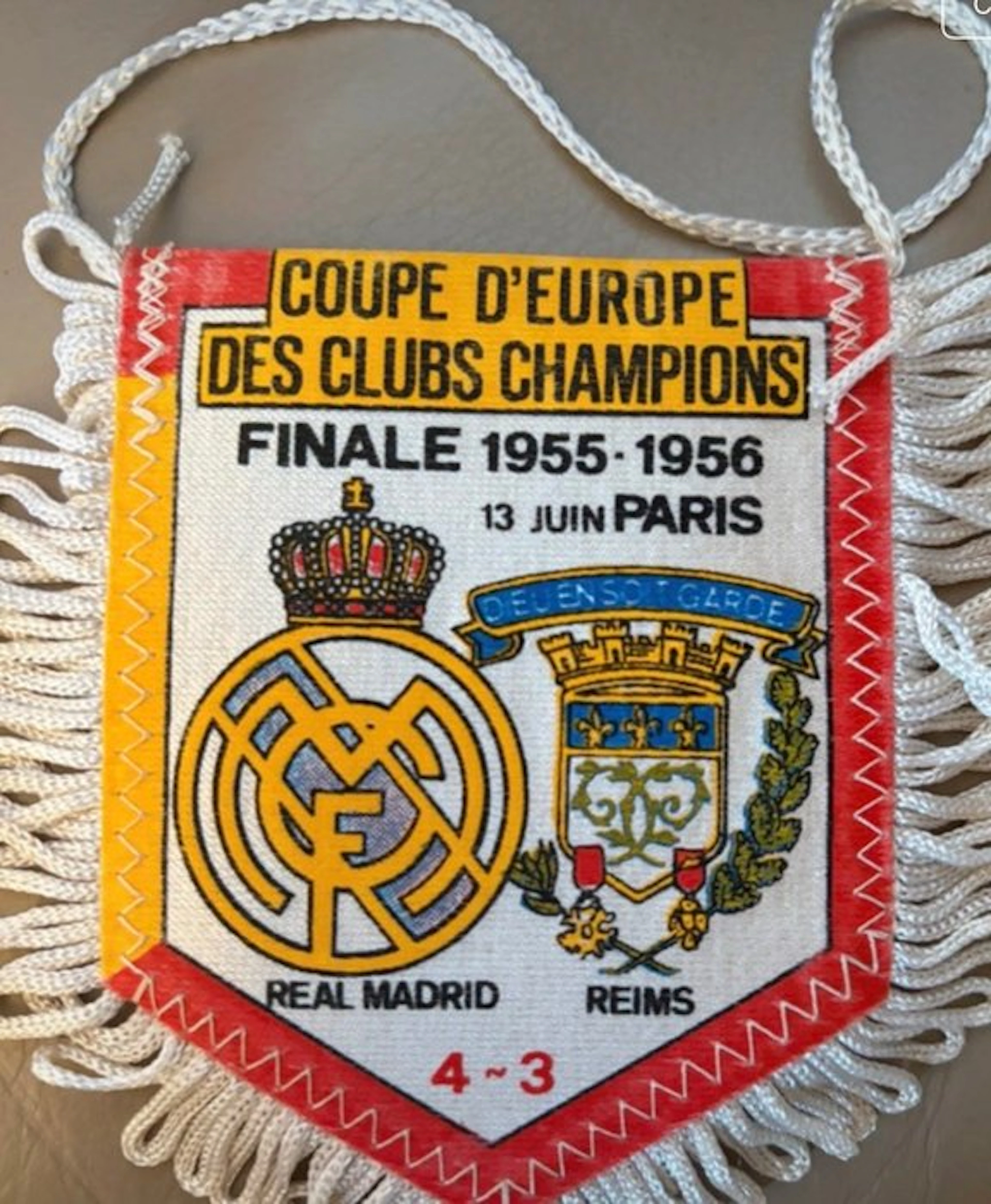 Real Madrid - Coppa dei Campioni - 1956 - Flag / pennant