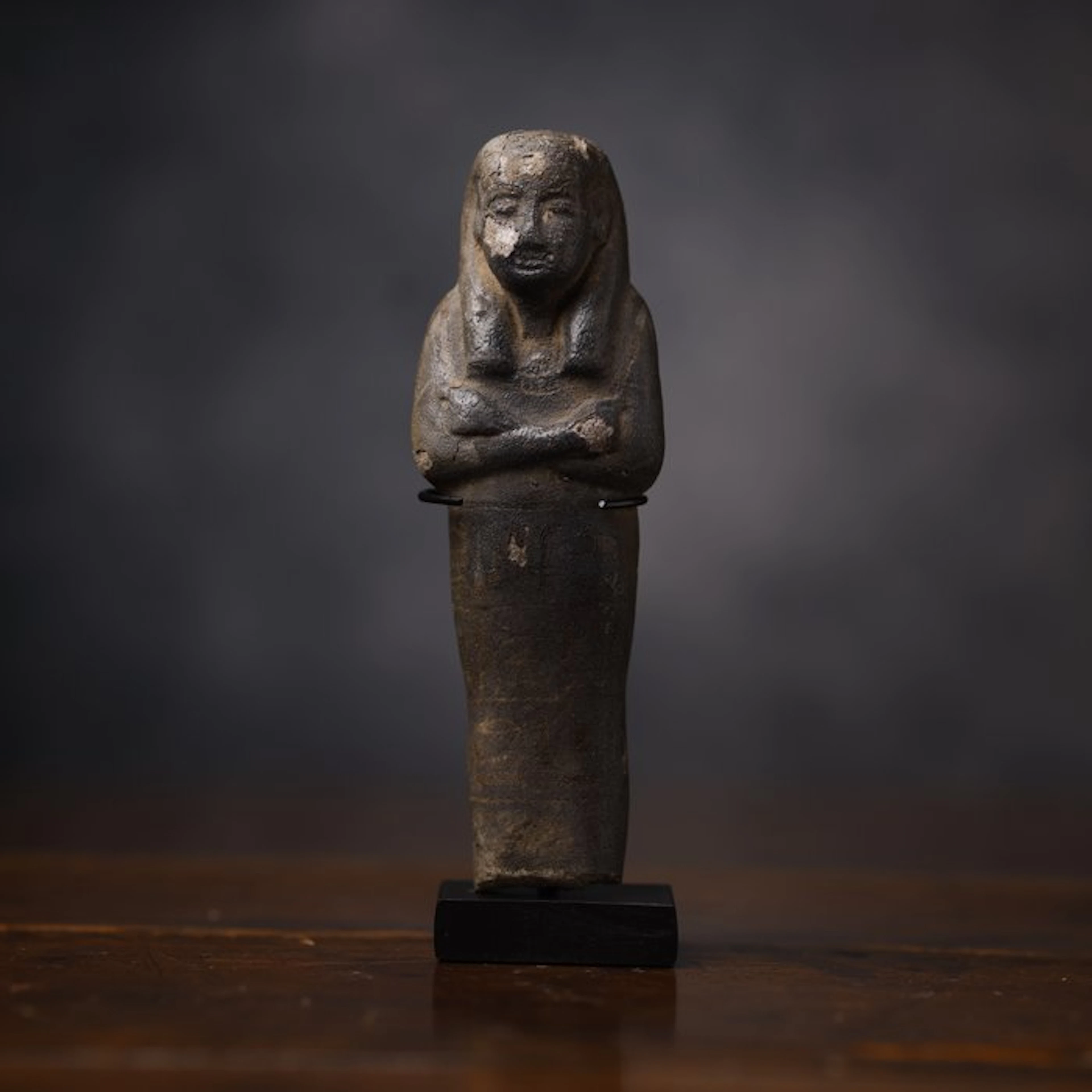Ancient Egypt, Faience Shabti - 12.4 cm