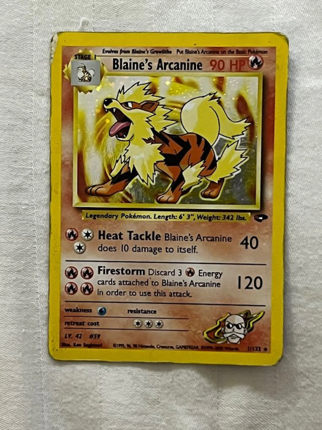 Pokémon - 1 Card - Arcanine 1/132 Foil, Promo card
