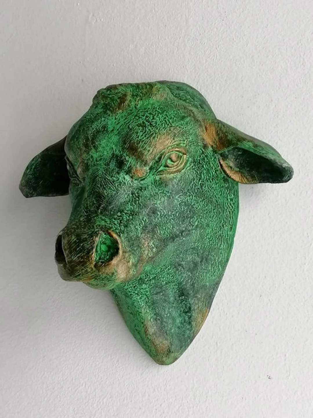 Vanessa Bonino - Sculpture, Bull - bronze effect - 21 cm - Earthenware - 2026