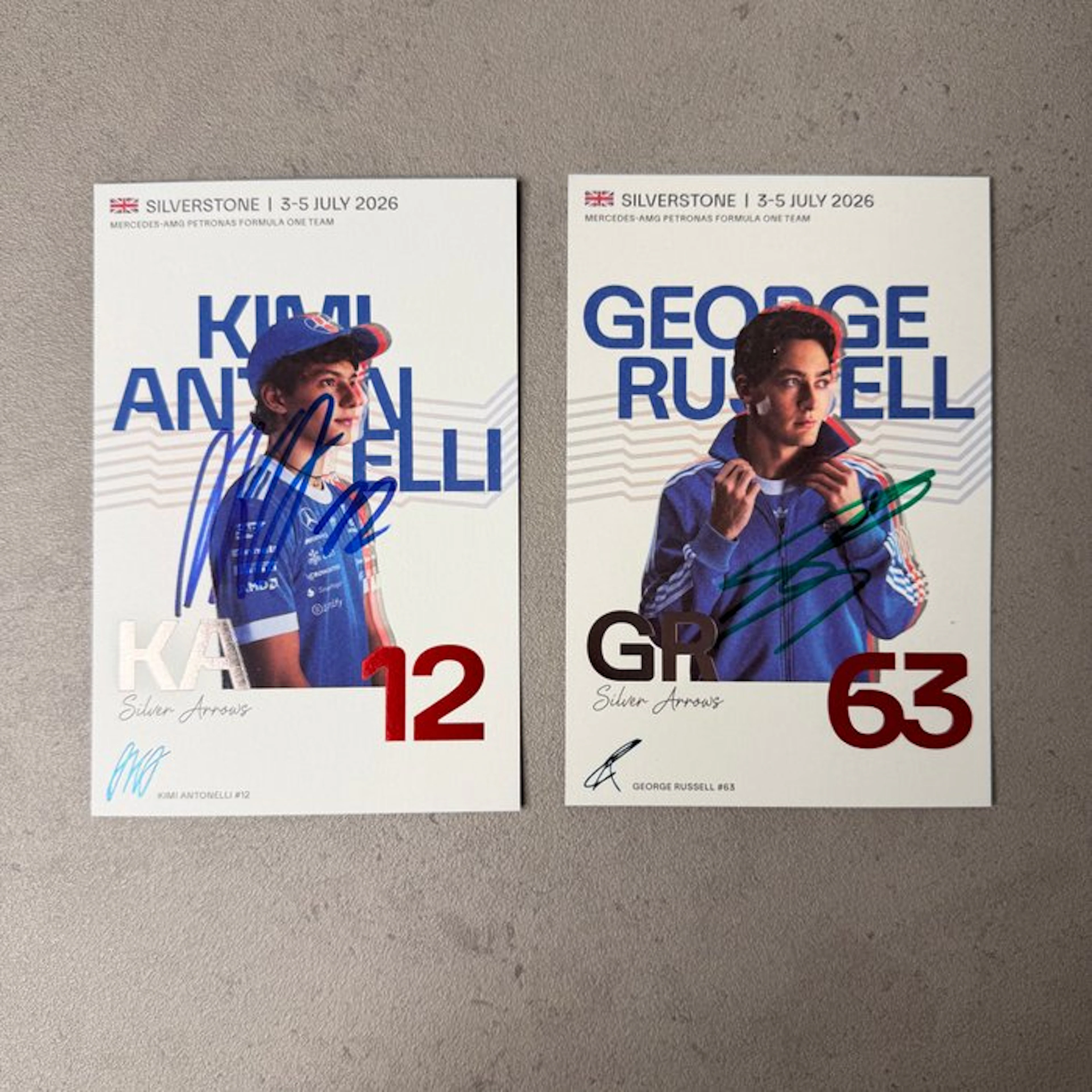 Mercedes - GP Silverstone 2026 limitef fan card - Kimi...