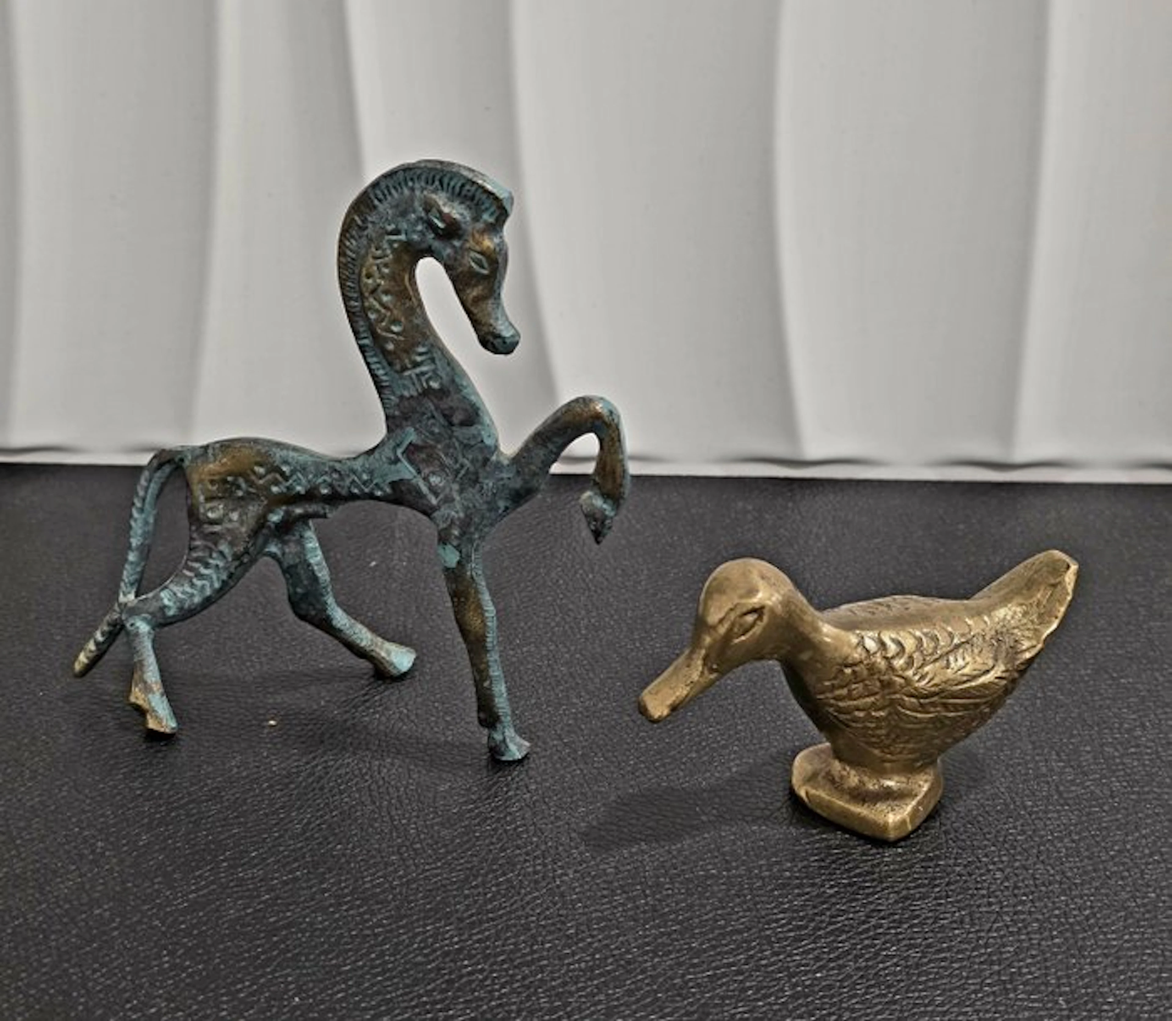 Figurine - Sans Prix De Réserve (2) - Bronze, Brass