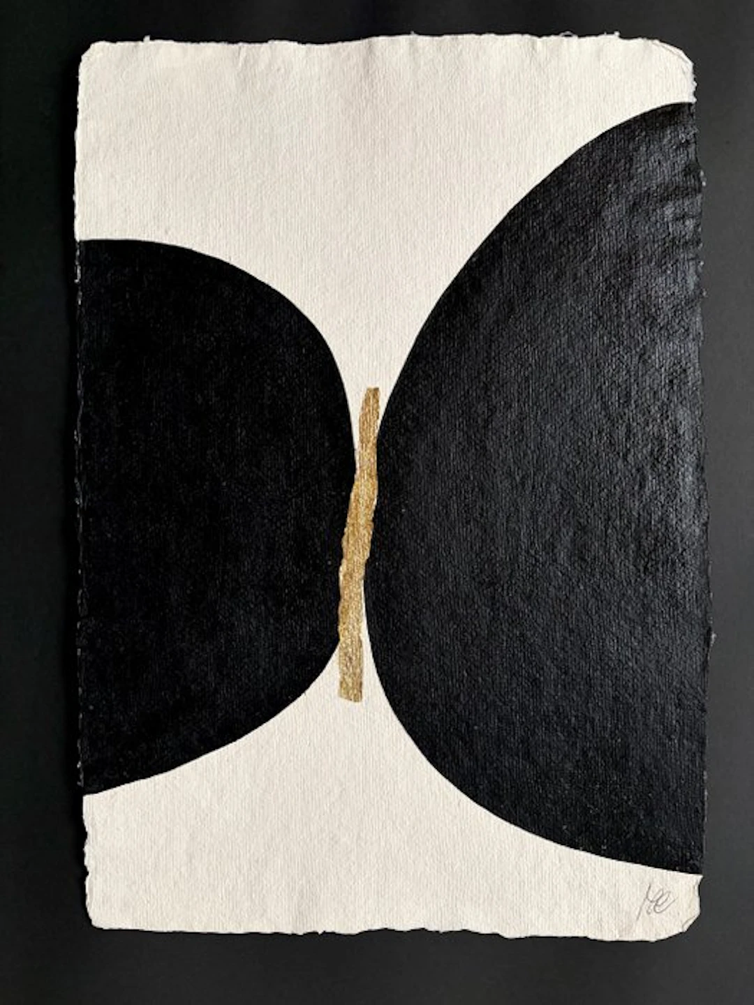 Valérie Bernier - ENCRE & OR - Nicole N°33 - 56x38