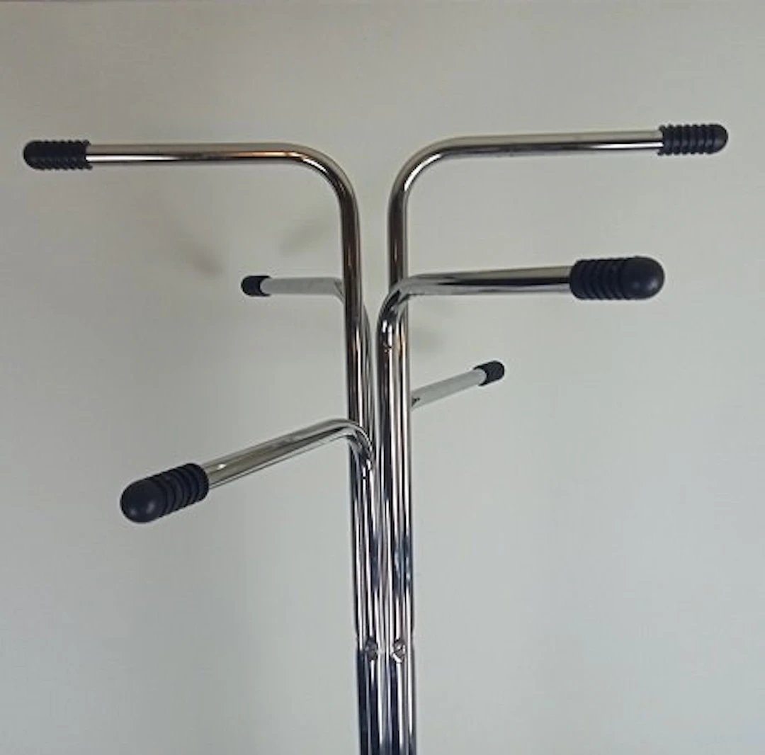 Coat rack - chrome-plated steel with plastic elements...