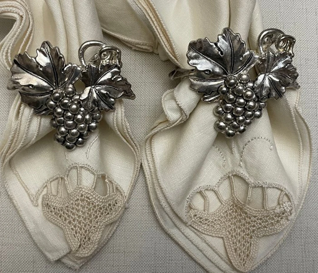 Napkin ring (10) - Metal, Silver - napkin holder