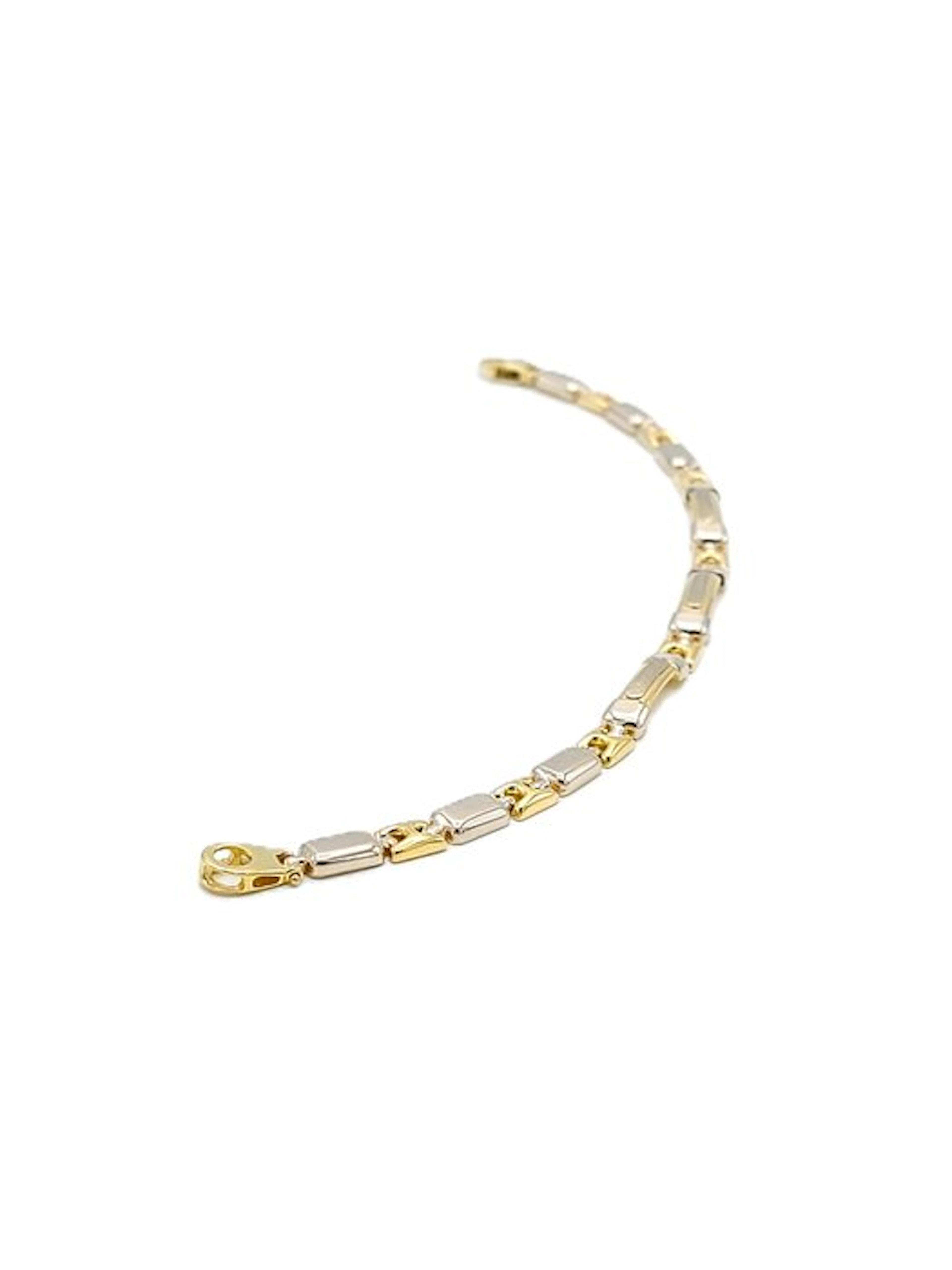 Bracelet - 18 kt. Yellow gold, White gold