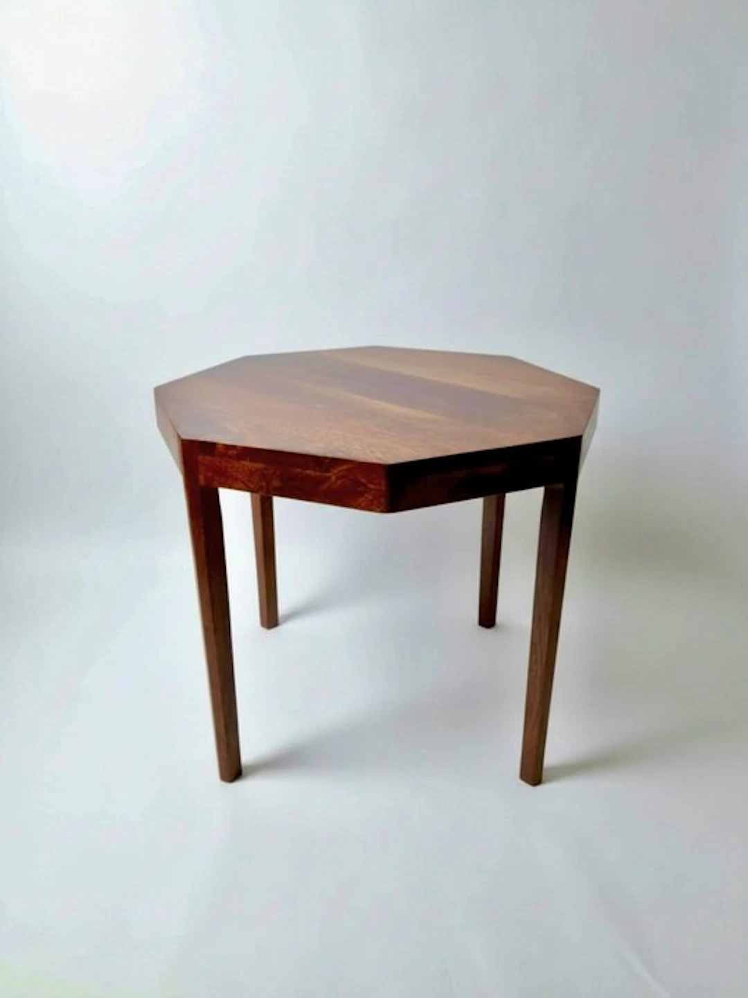 Rare Mid-Century Modernist Octagonal Coffee Table – Solid Rosewood (c