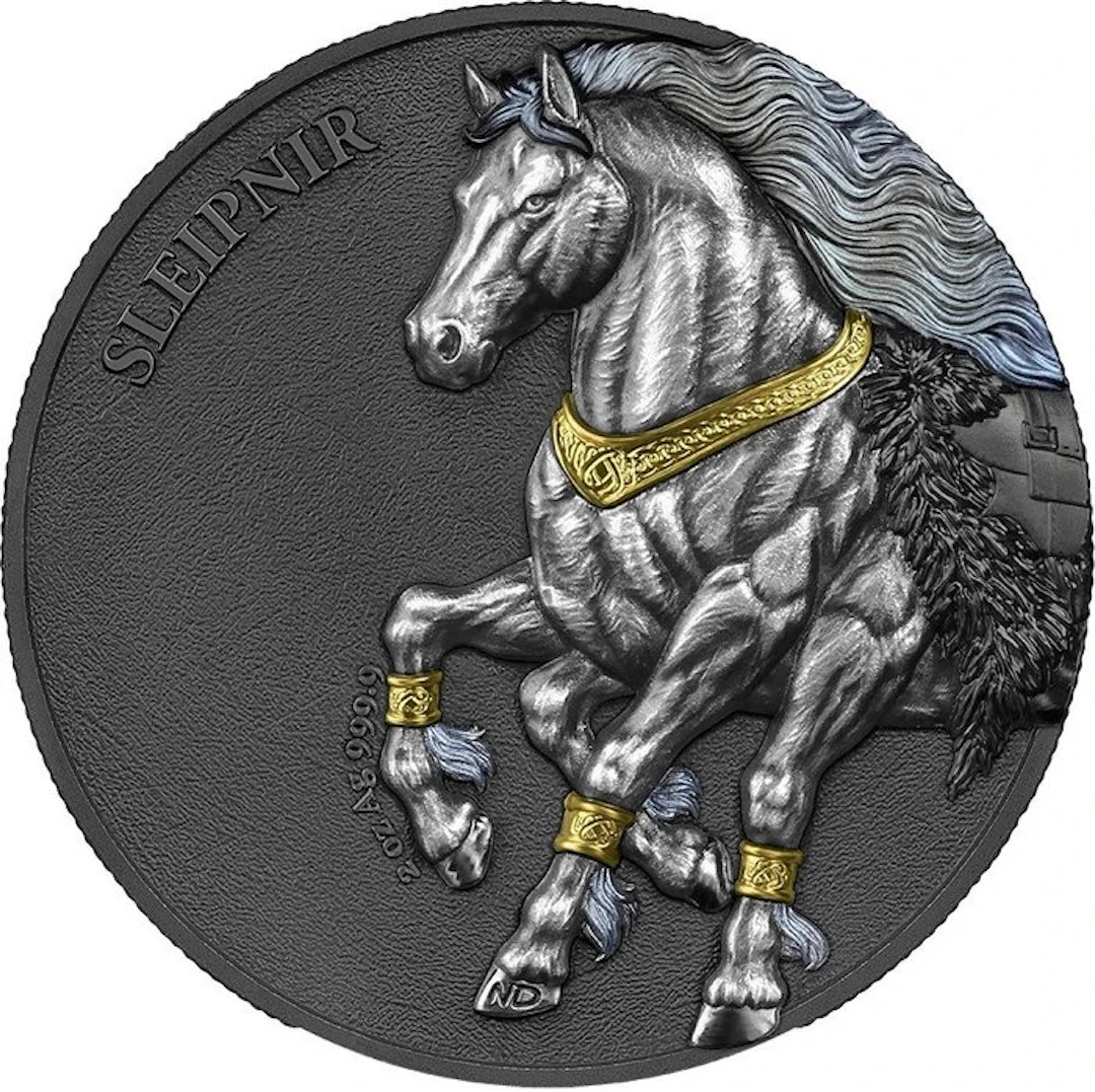 Germania. 10 Mark 2026 Germania Beasts Sleipnir 2 Oz (.999)