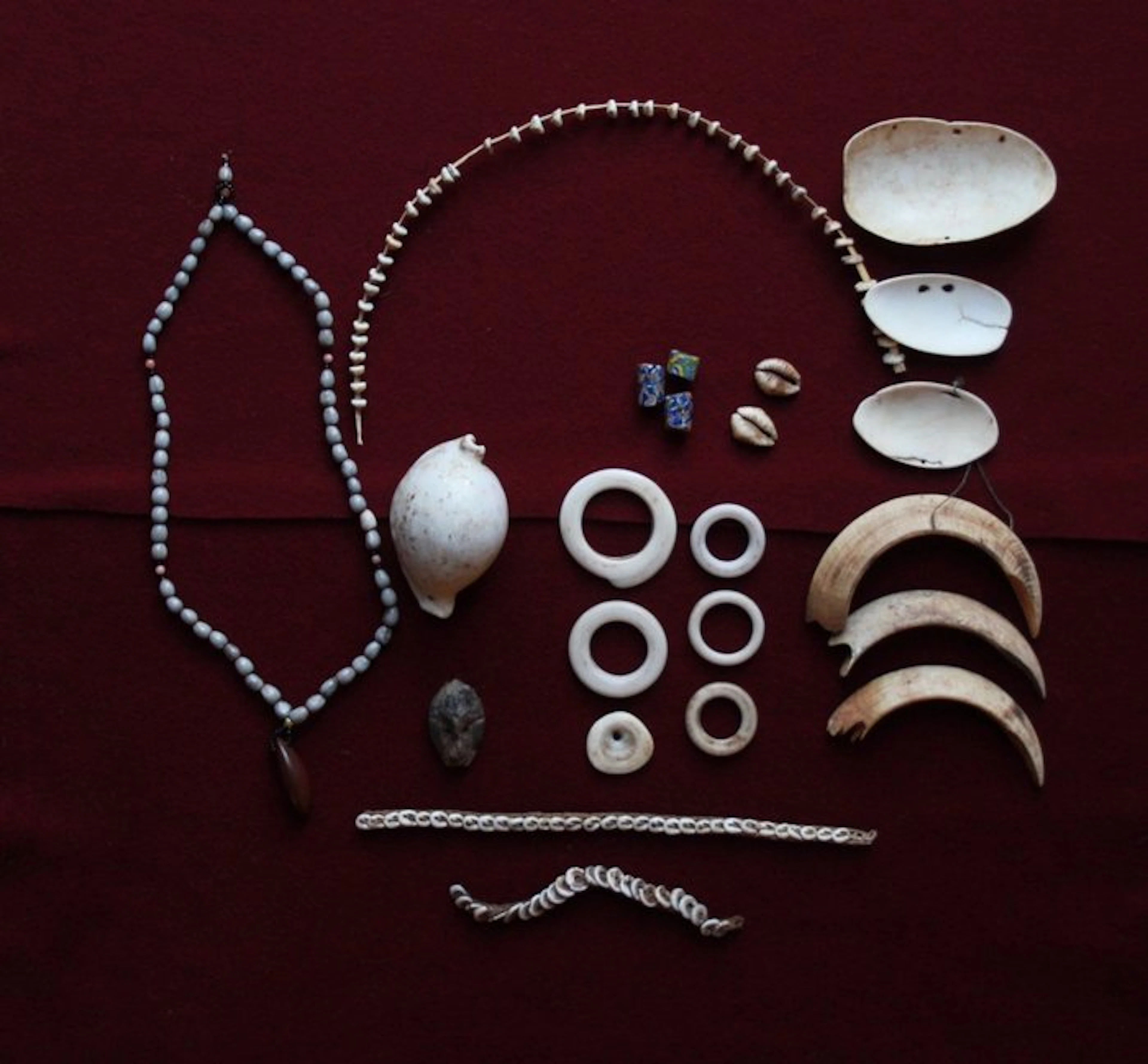Jewelry assortment: conical coins
