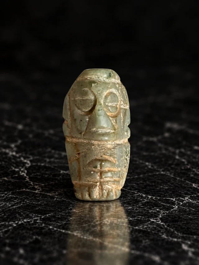 Taino Culture 10th to 15th Century AD Stone, Jadeite Zemi Idol - 4.1 cm